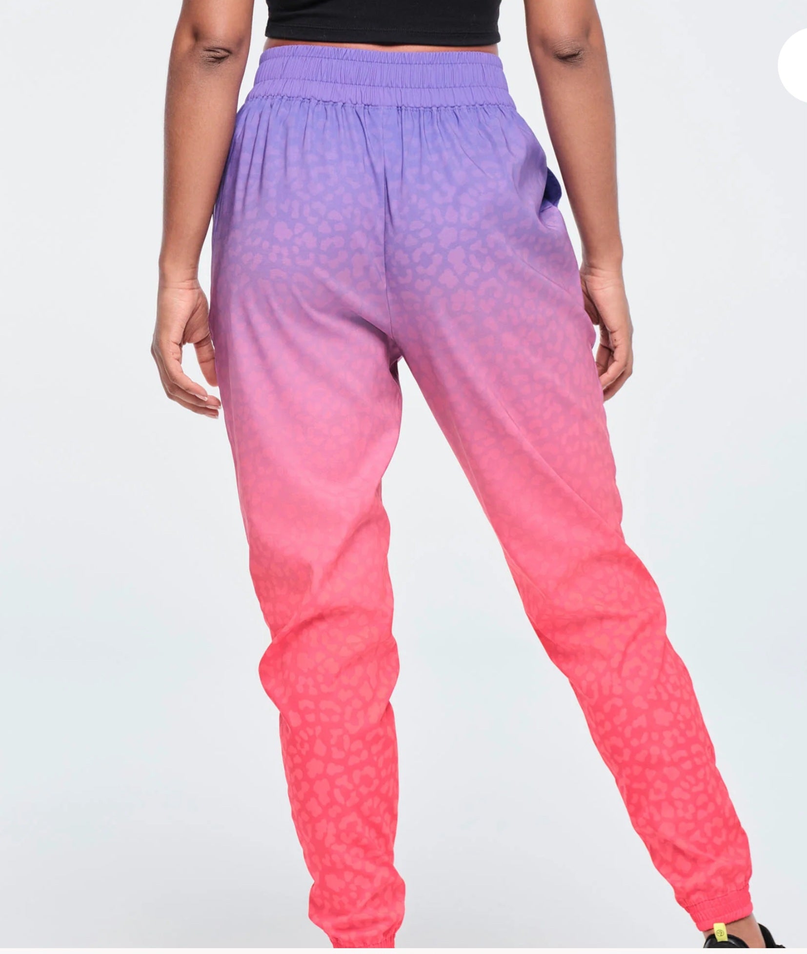 Funscape zip front track pants מכנס זומבה