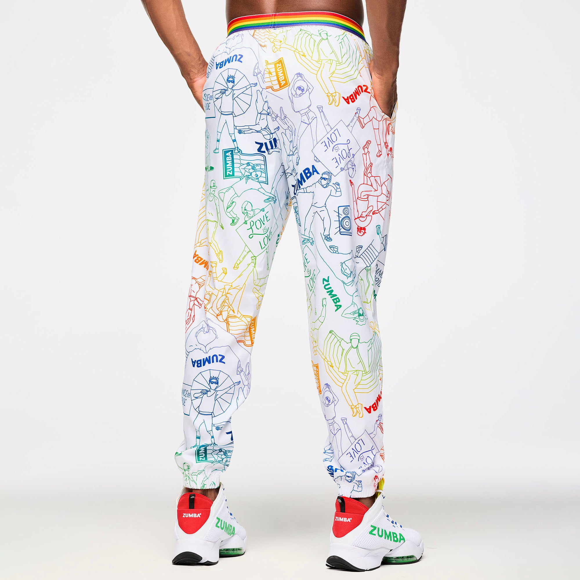 Zumba Elastic Waistband Slouch Woven Pants מכנס יוניסקס מקושקש זומבה -