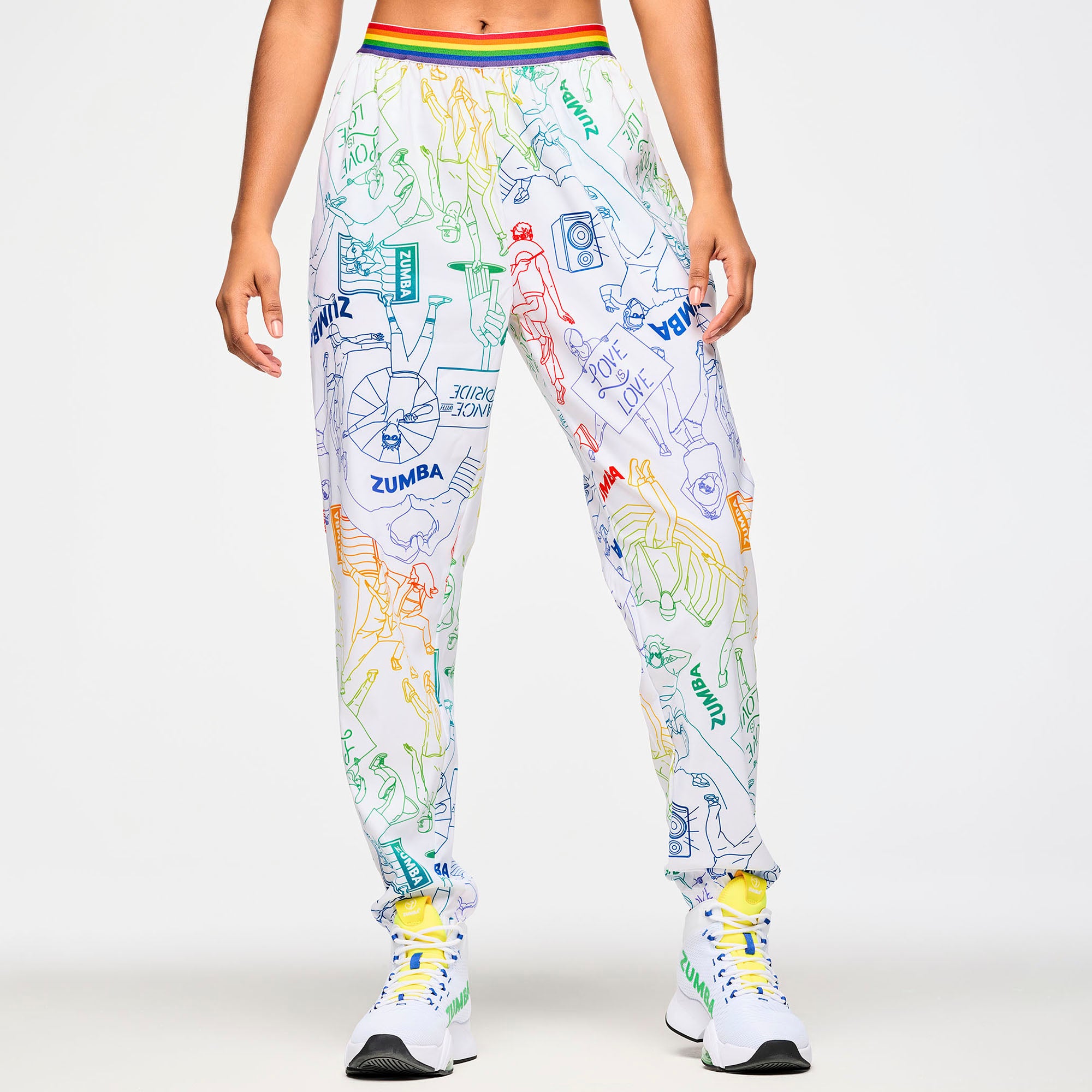 Zumba Elastic Waistband Slouch Woven Pants מכנס יוניסקס מקושקש זומבה -