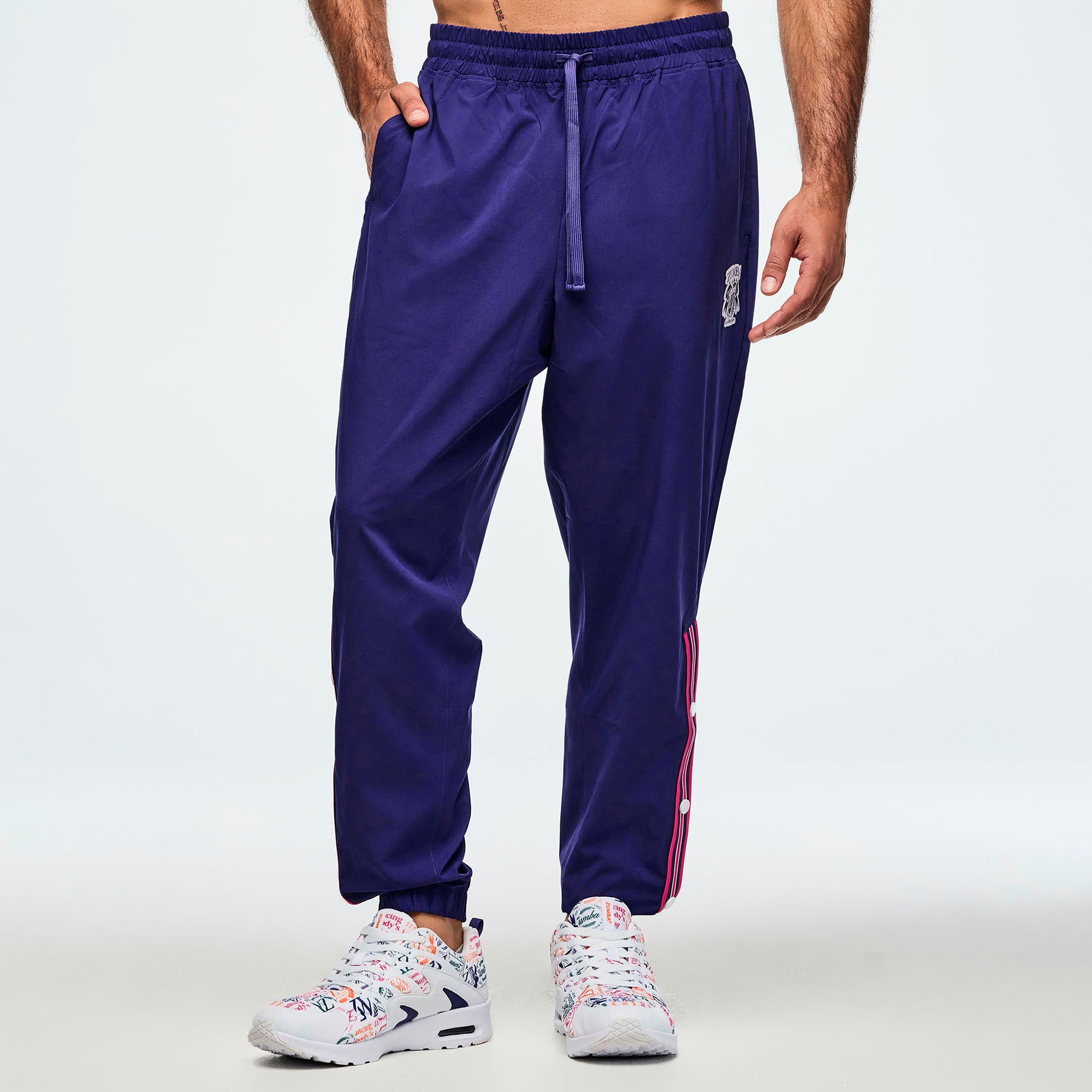 Class of 2001 Woven Track Pants With Side Snaps מכנס טרנינג עם כפתורים זומבה