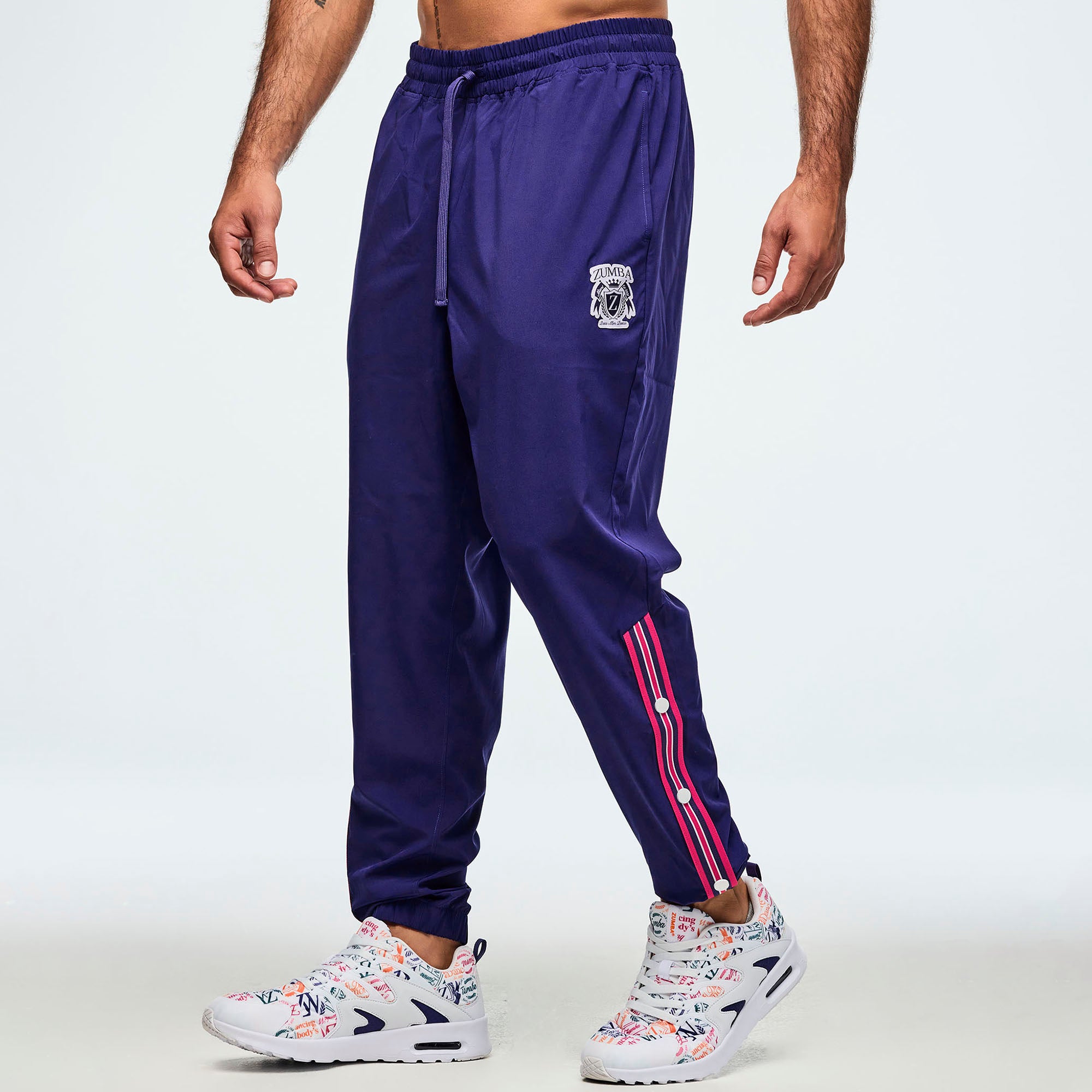 Class of 2001 Woven Track Pants With Side Snaps מכנס טרנינג עם כפתורים זומבה