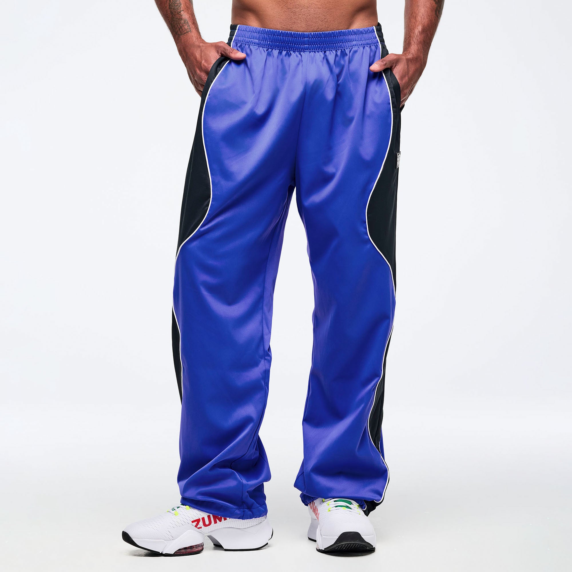 Latin Movement Wavy Track Pants - So Into Blue מכנס זומבה