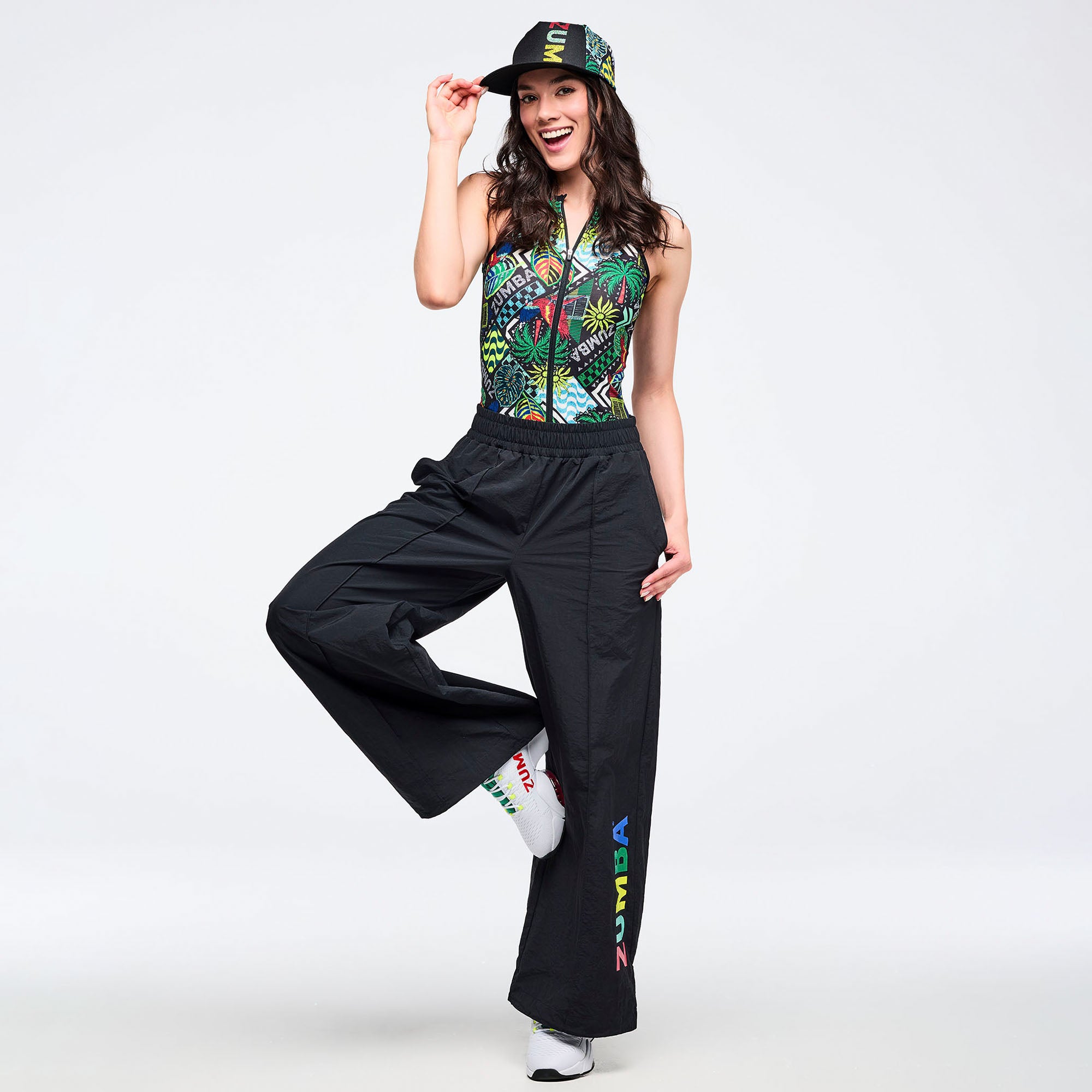 Latin Movement Z-Lift Bodysuit With Mesh Back זומבה