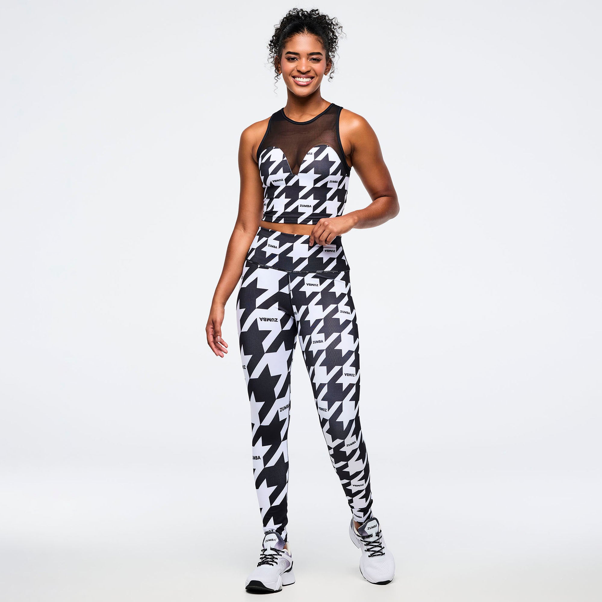 מכנס זומבה Zumba Amour magic High Waisted Ankle Leggings