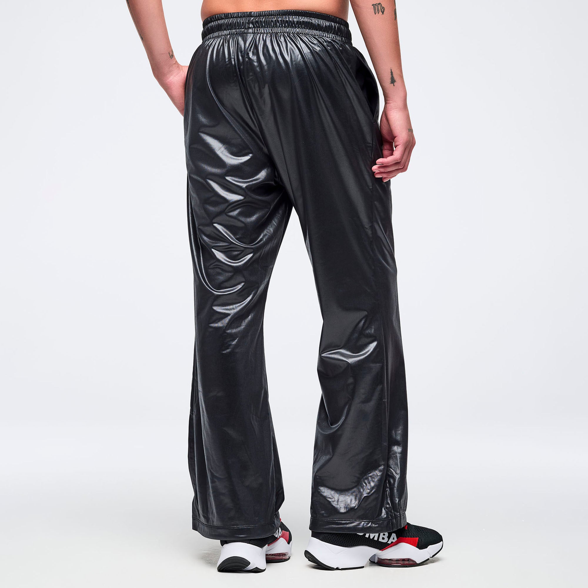 Eastern Flavor Wide Leg Track Pants-מכנס זומבה