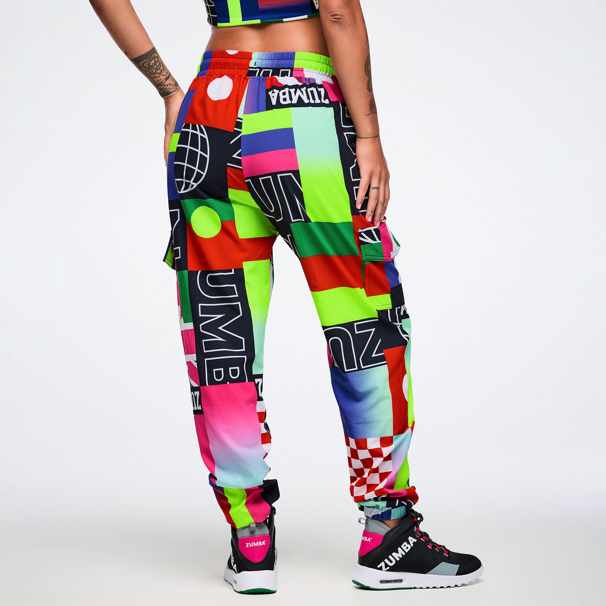 Worldwide Cargo Pants - Red/Blue מכנס קרגו זומבה