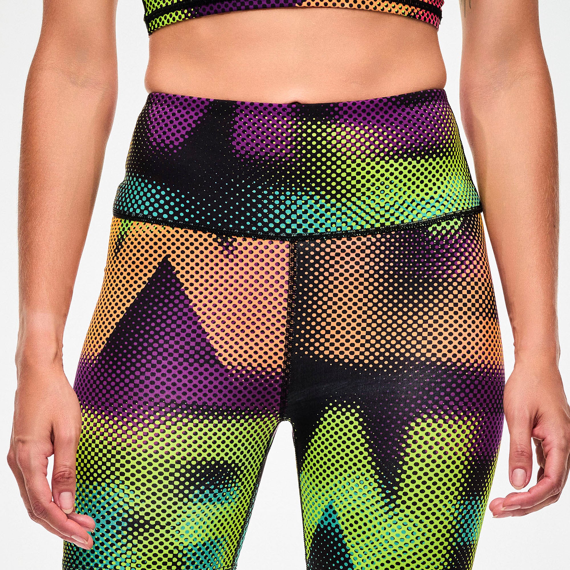 Electric Feel High Waisted Biker Shorts
