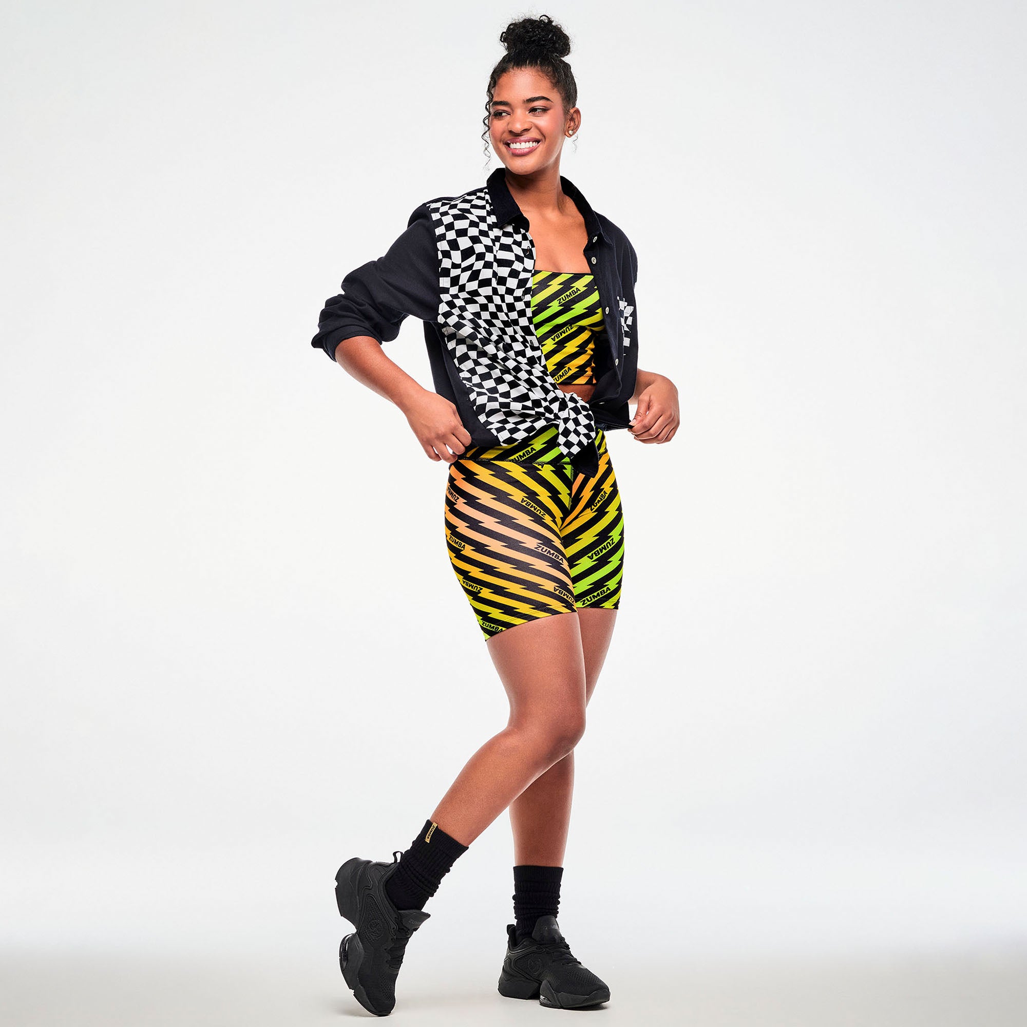 Electric Feel Z-Lift High Waisted Biker Shorts