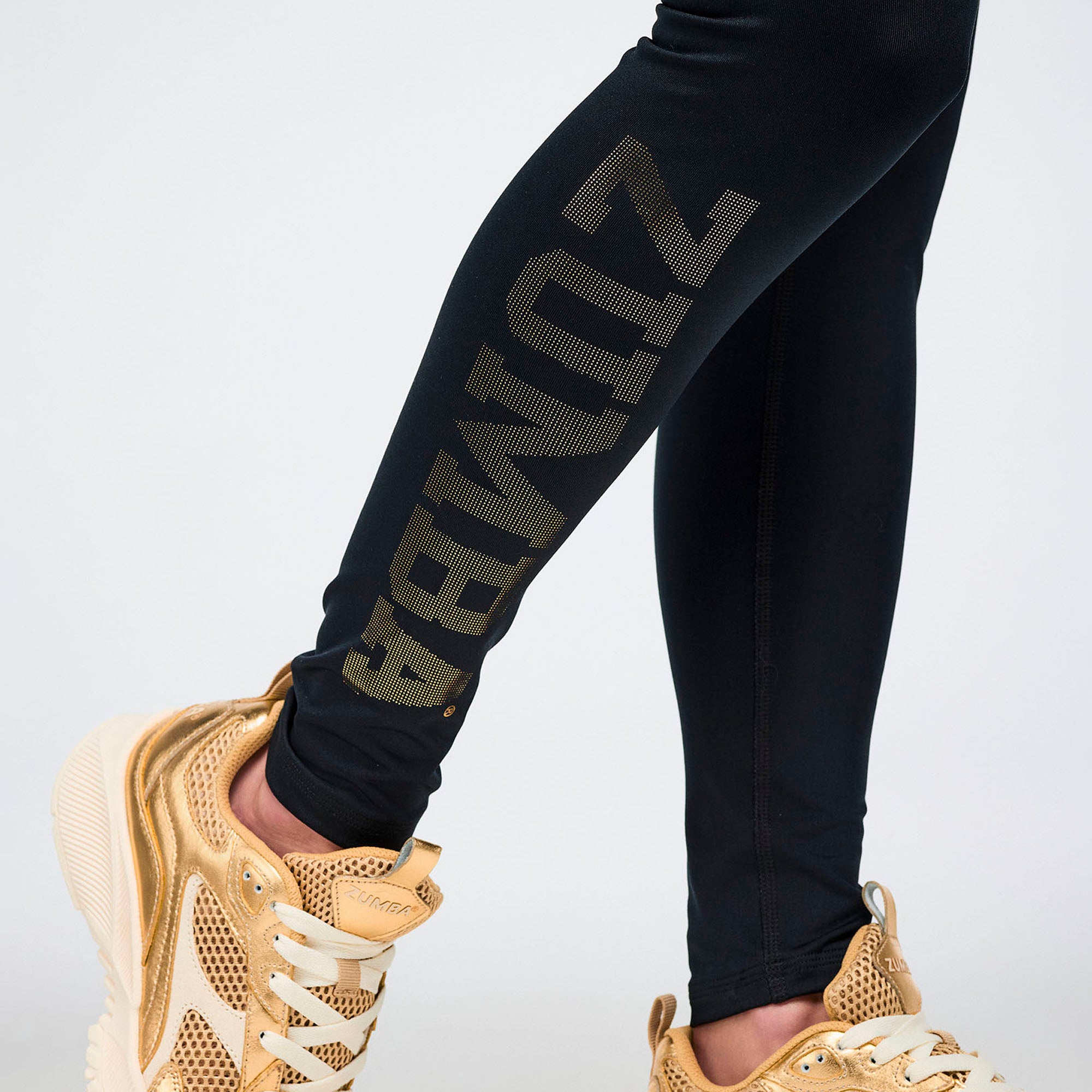Worldwide High Waisted Ankle Legging - Black טייץ זומבה