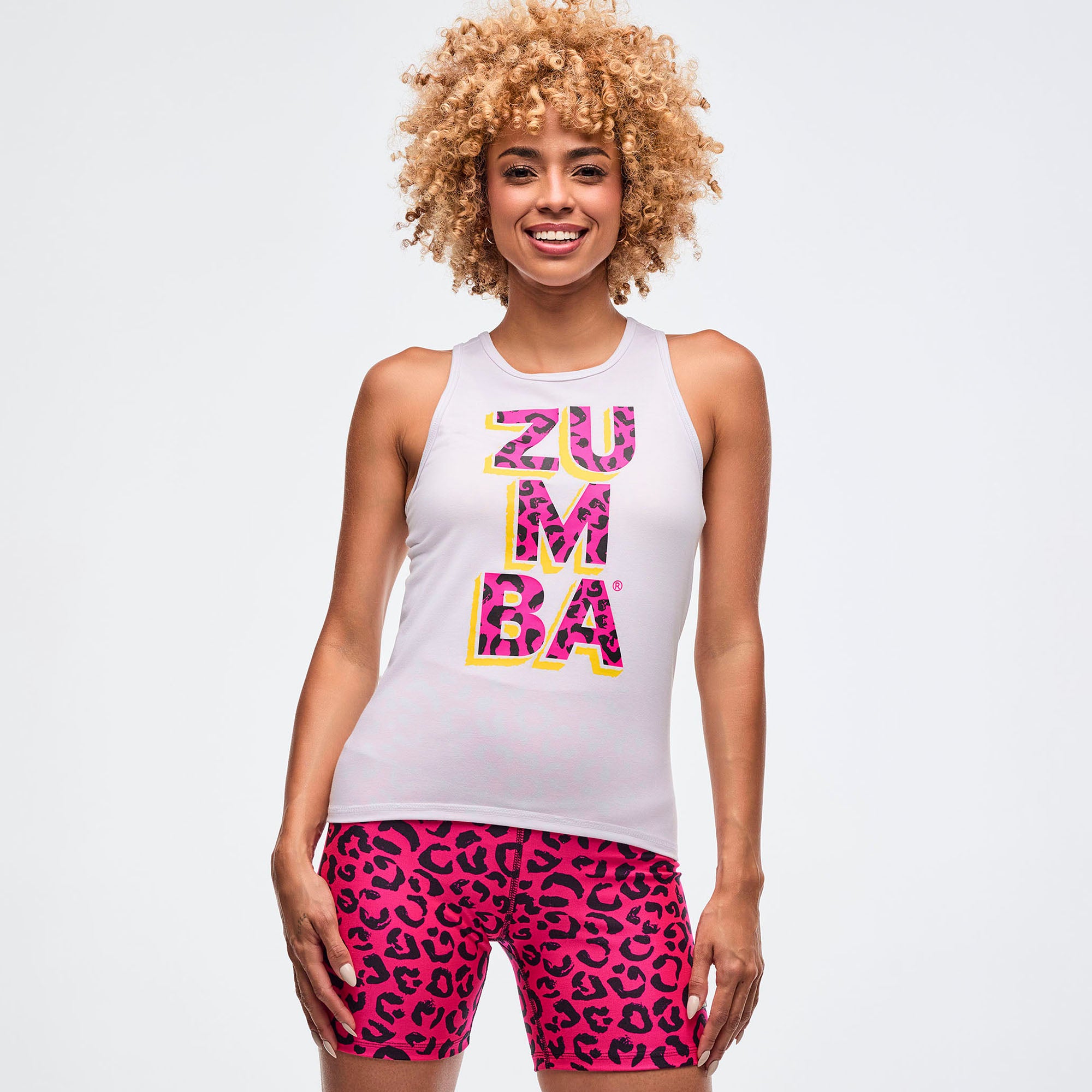 Sizzlin' Fitted High Neck Tank גופית זומבה