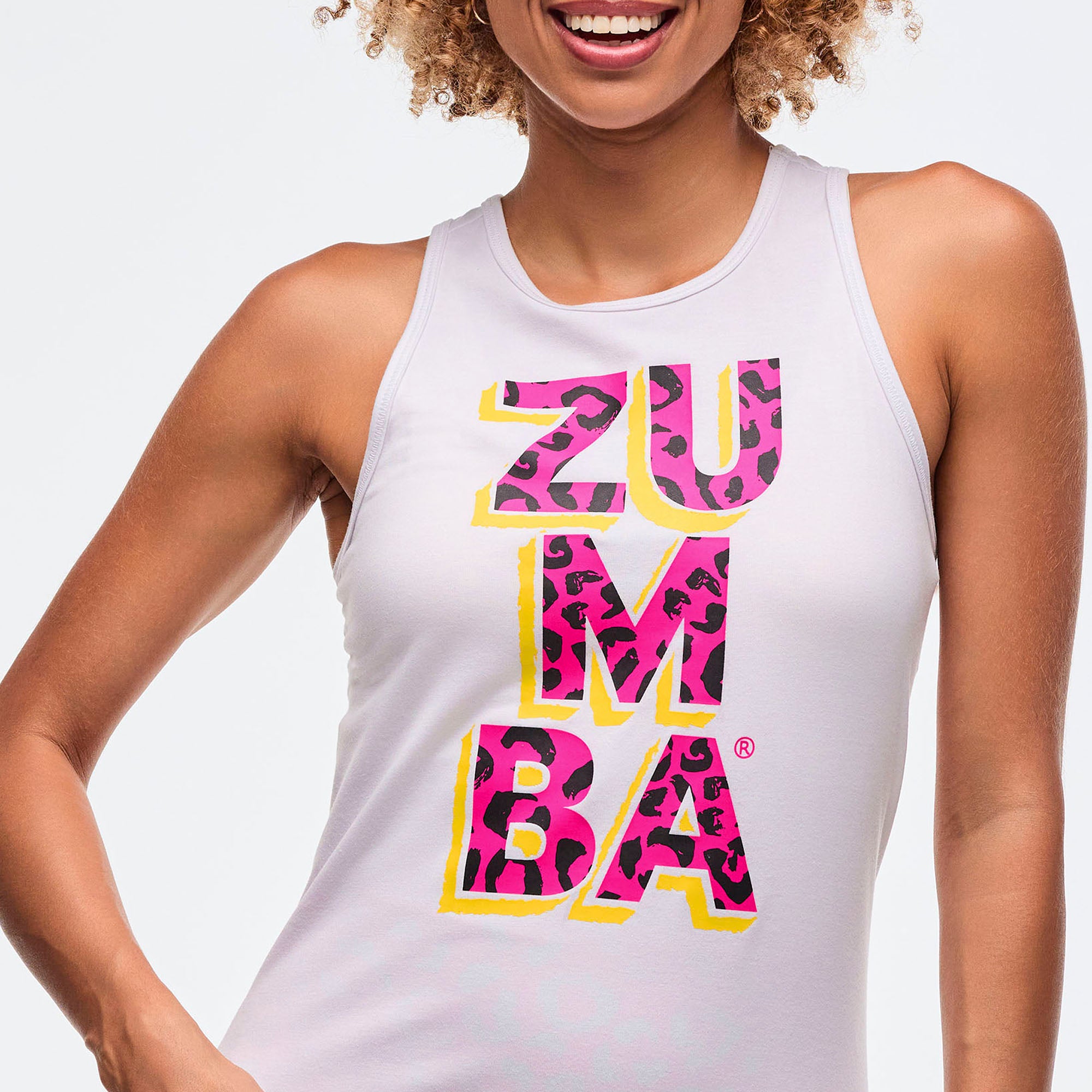 Sizzlin' Fitted High Neck Tank גופית זומבה
