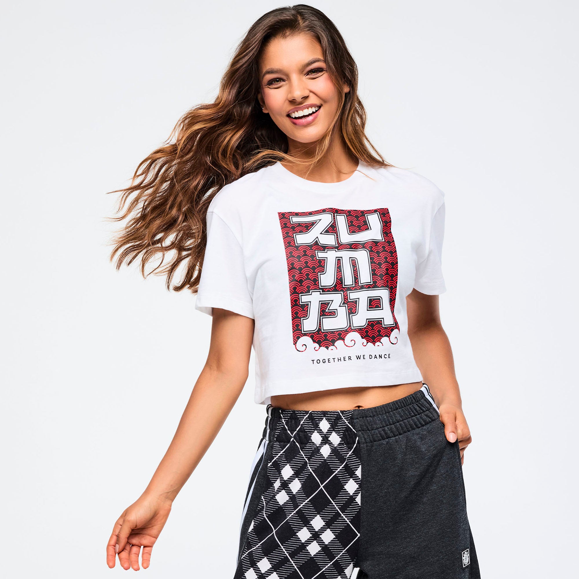 Eastern Flavor Crew Neck Crop Top חולצת זומבה