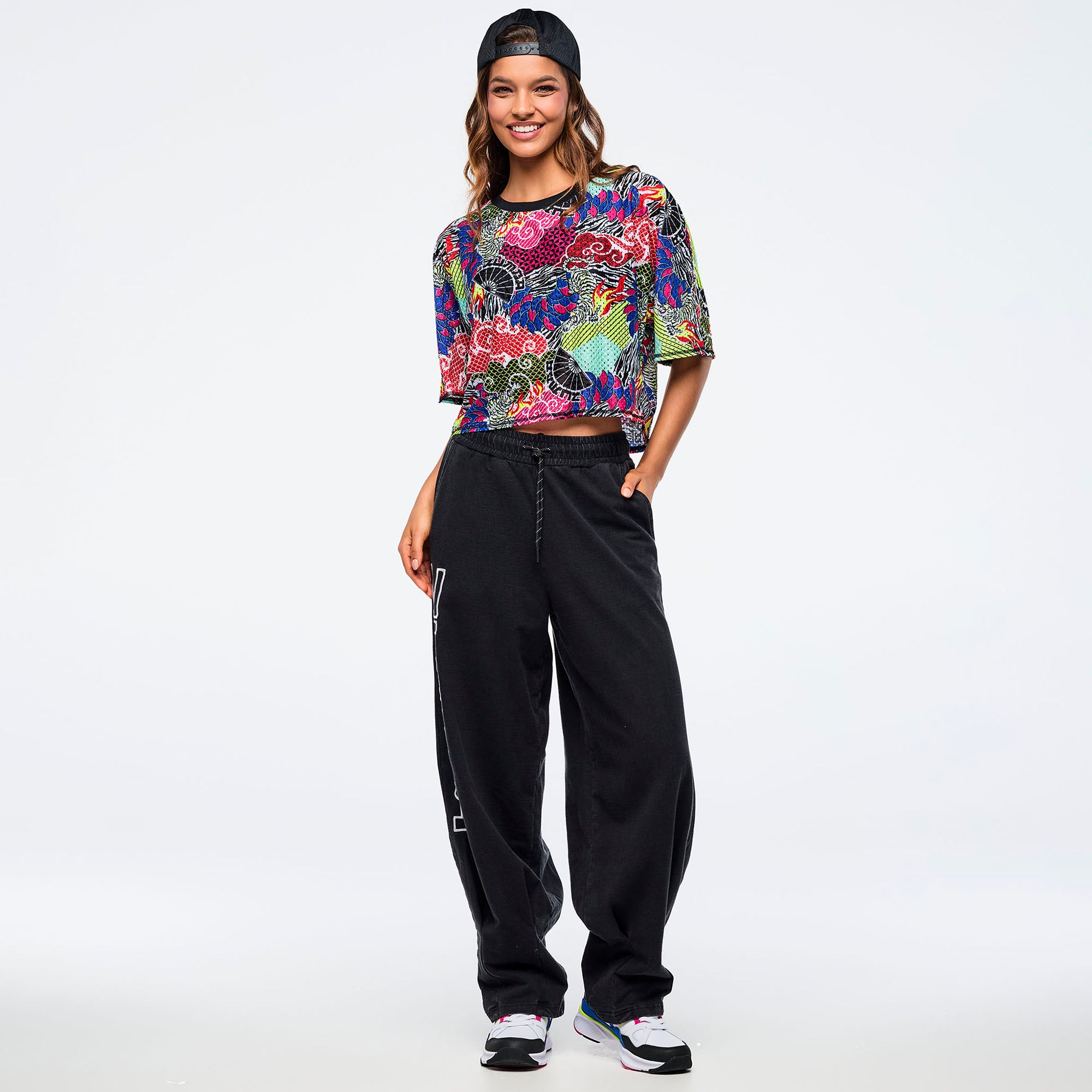 Eastern Flavor Boxy Dolman Crop Top חולצת זומבה