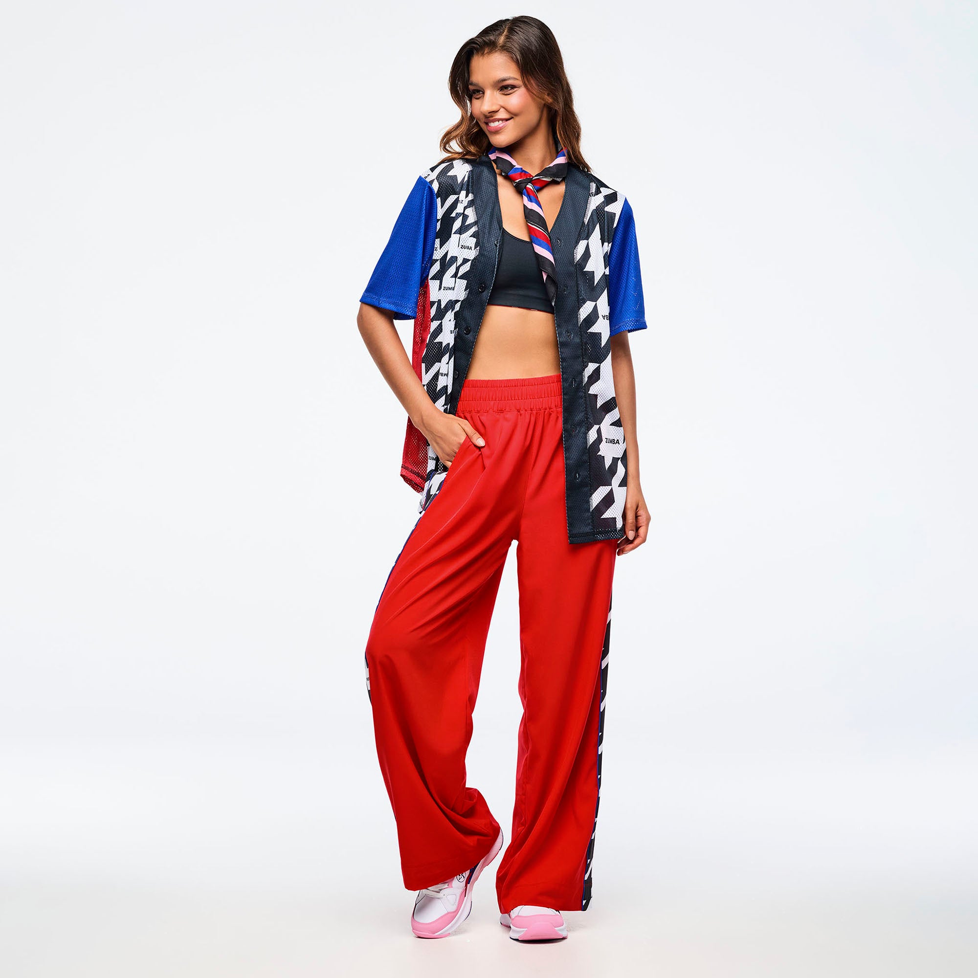חולצת זומבה Zumba Amour Baseball Button-Up Jersey