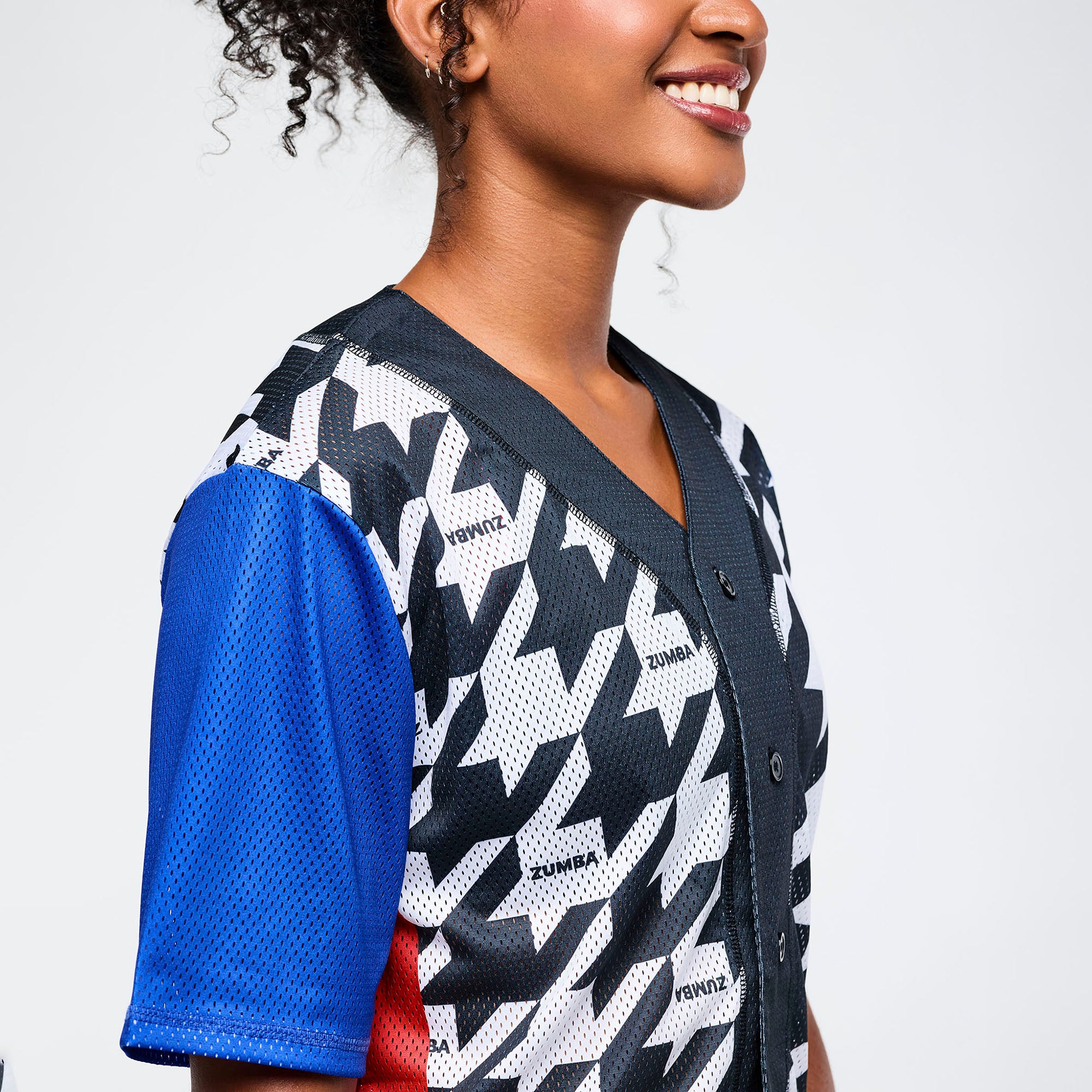 חולצת זומבה Zumba Amour Baseball Button-Up Jersey