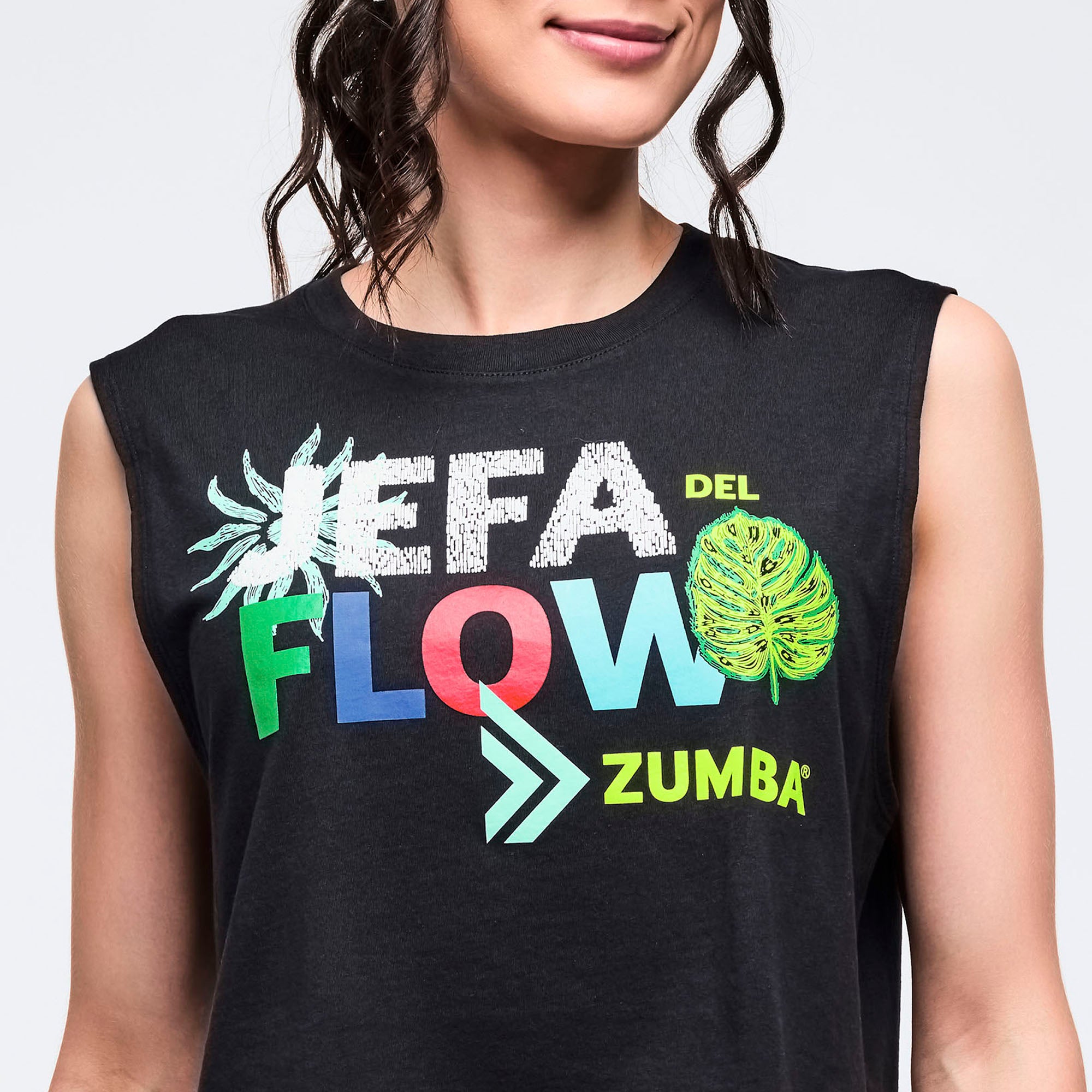 Latin Movement Muscle Crop Tank גופיית זומבה