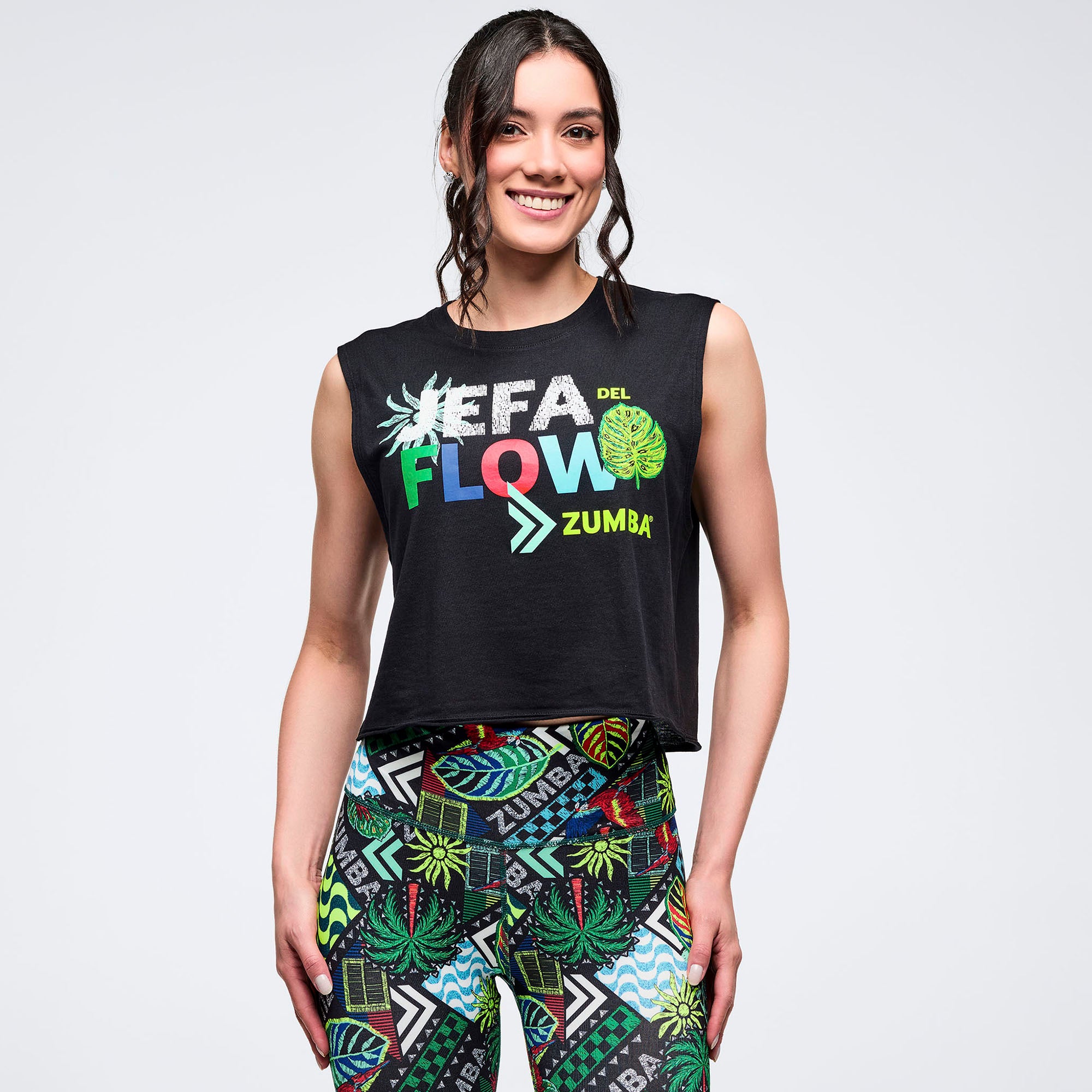 Latin Movement Muscle Crop Tank גופיית זומבה