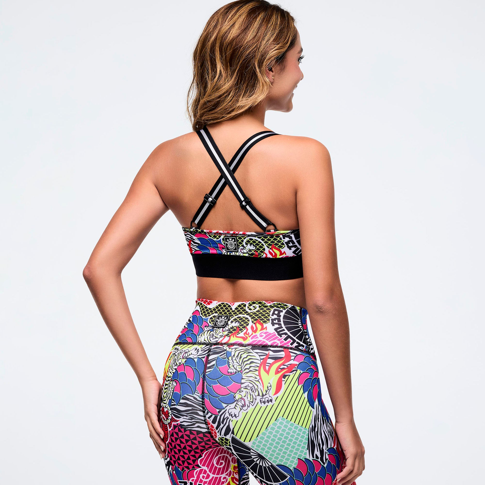Eastern Flavo V-Bra With Elastic Waistband - טופ זומבה