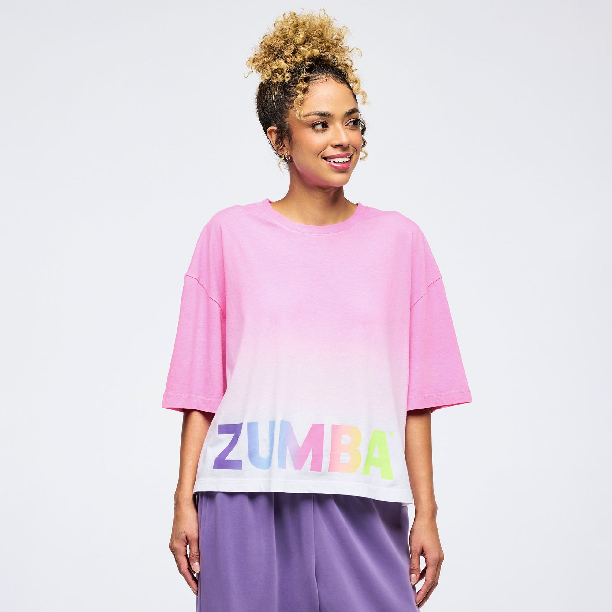 Pastel Oversized Boxy Crop Top חולצת זומבה