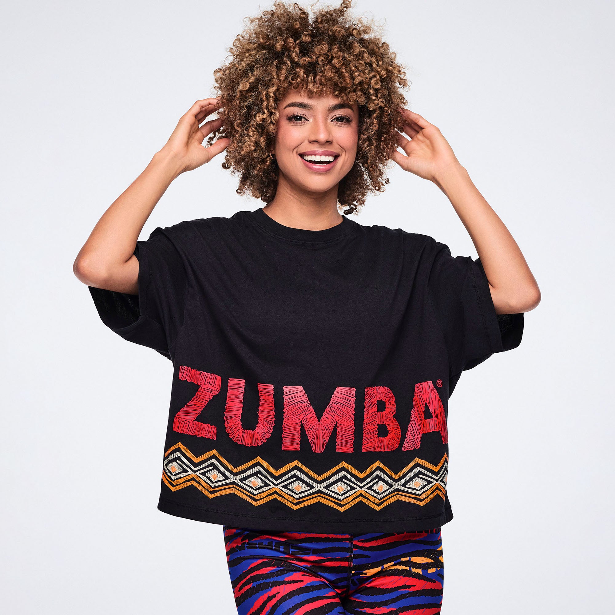 Wildbeat Oversized Boxy Crop Top גופיית זומבה