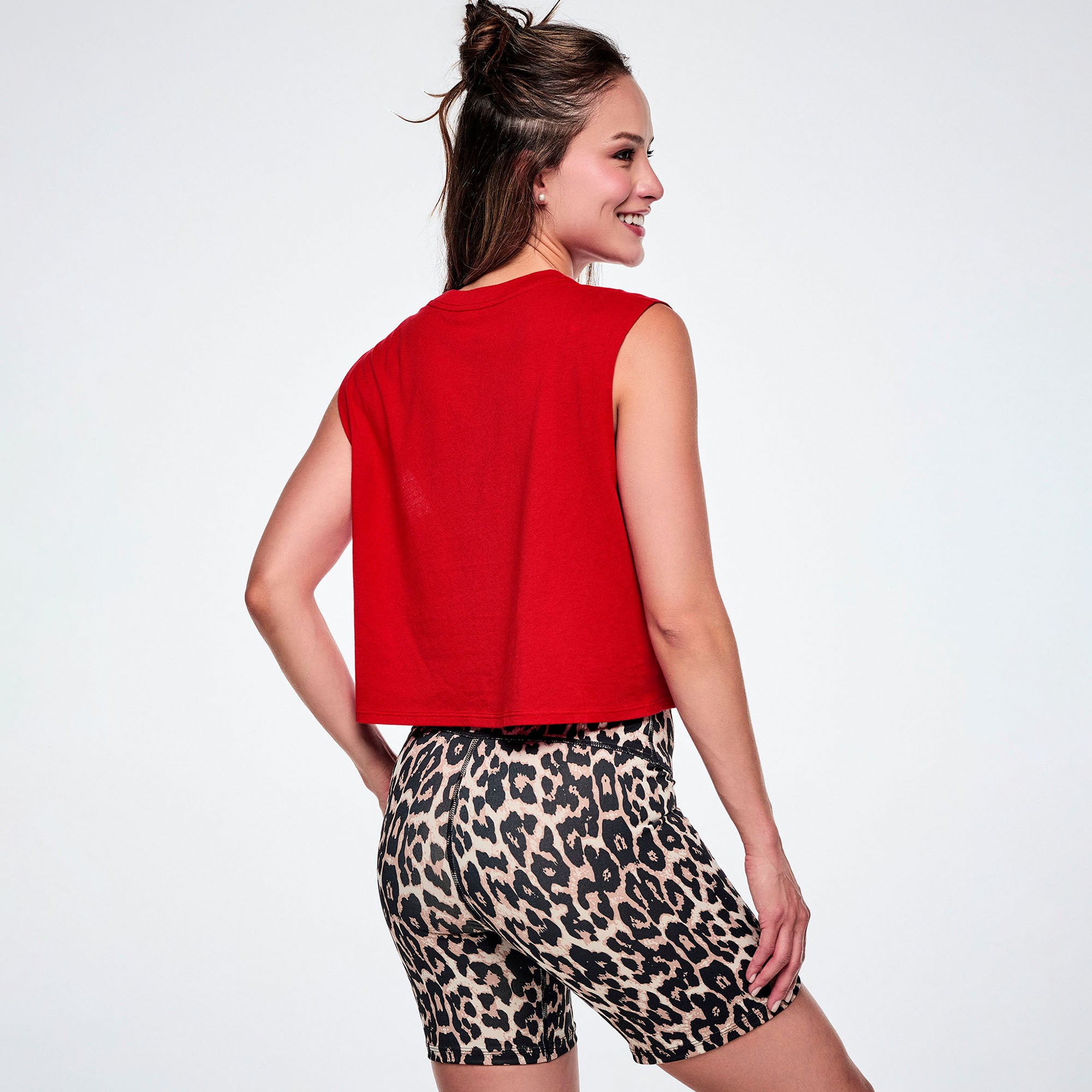 Rock ‘n’ Roll Crew Neck Muscle Crop Tank