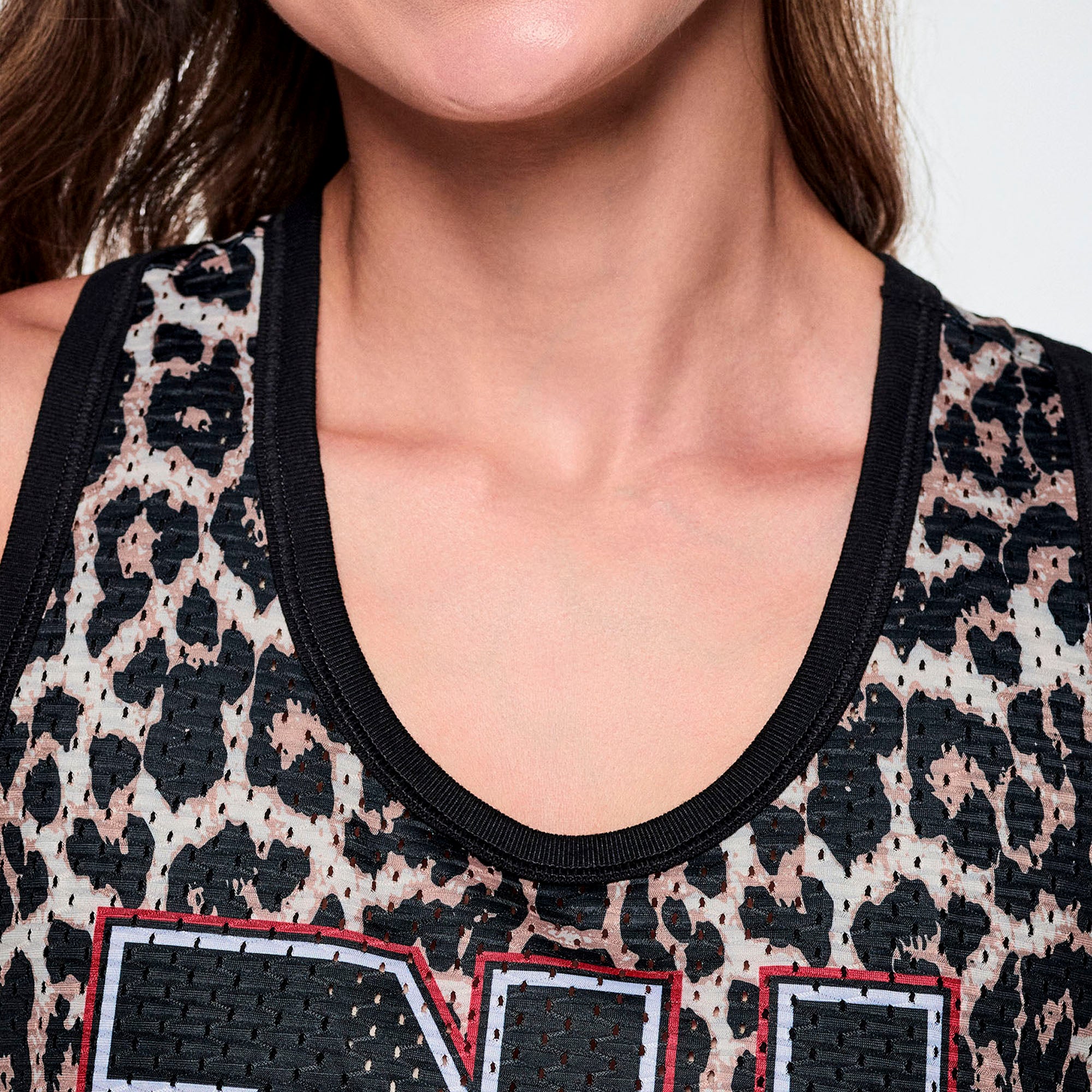 Rock ‘n’ Roll Basketball Tank With Curved Hem