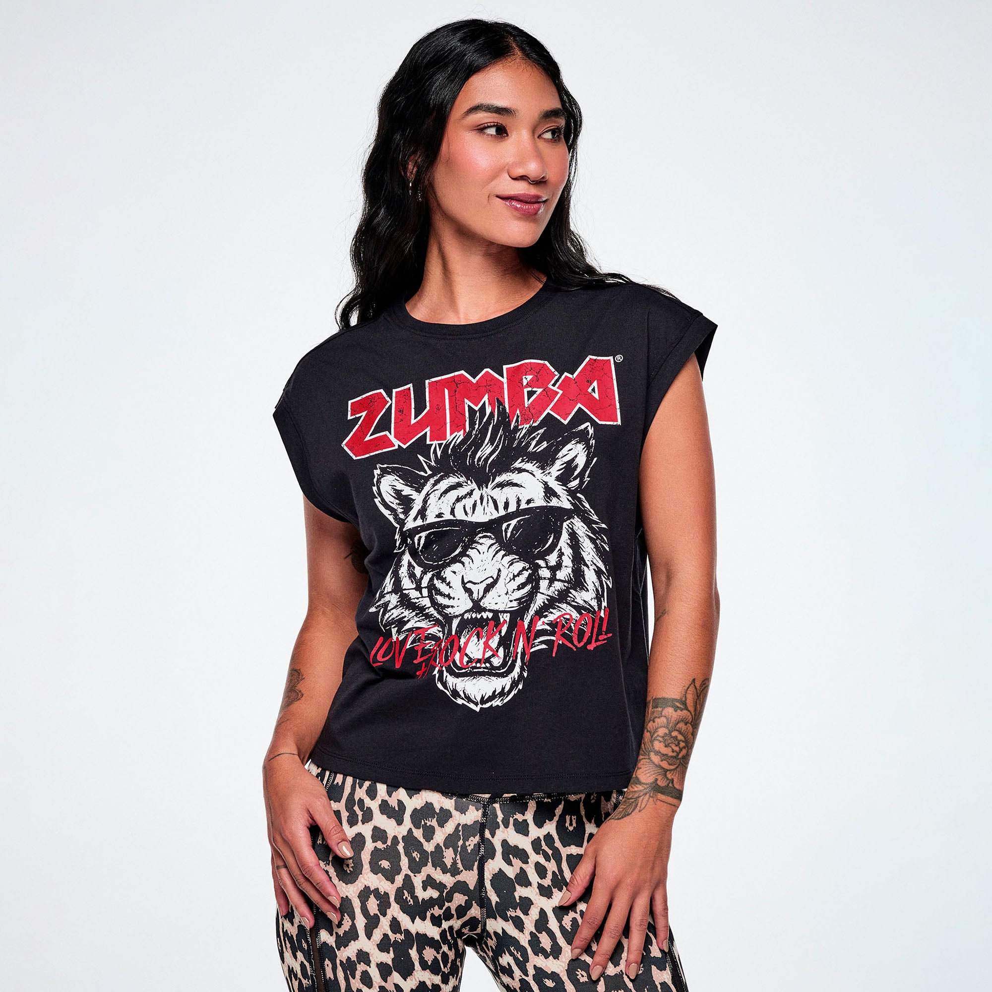 Rock ‘n’ Roll Extended Shoulder Loose Tank