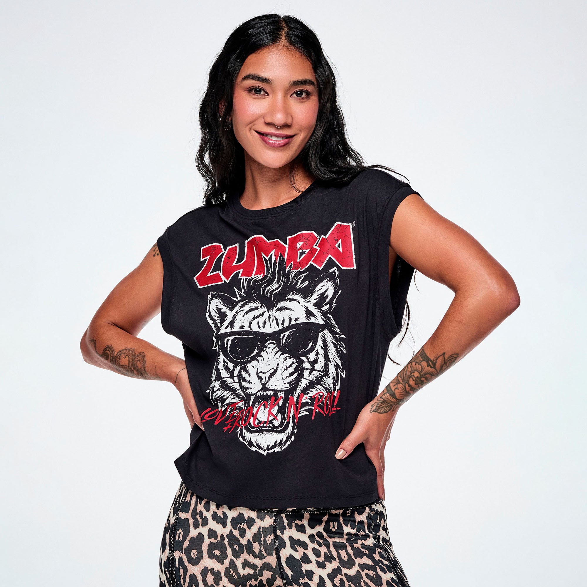 Rock ‘n’ Roll Extended Shoulder Loose Tank