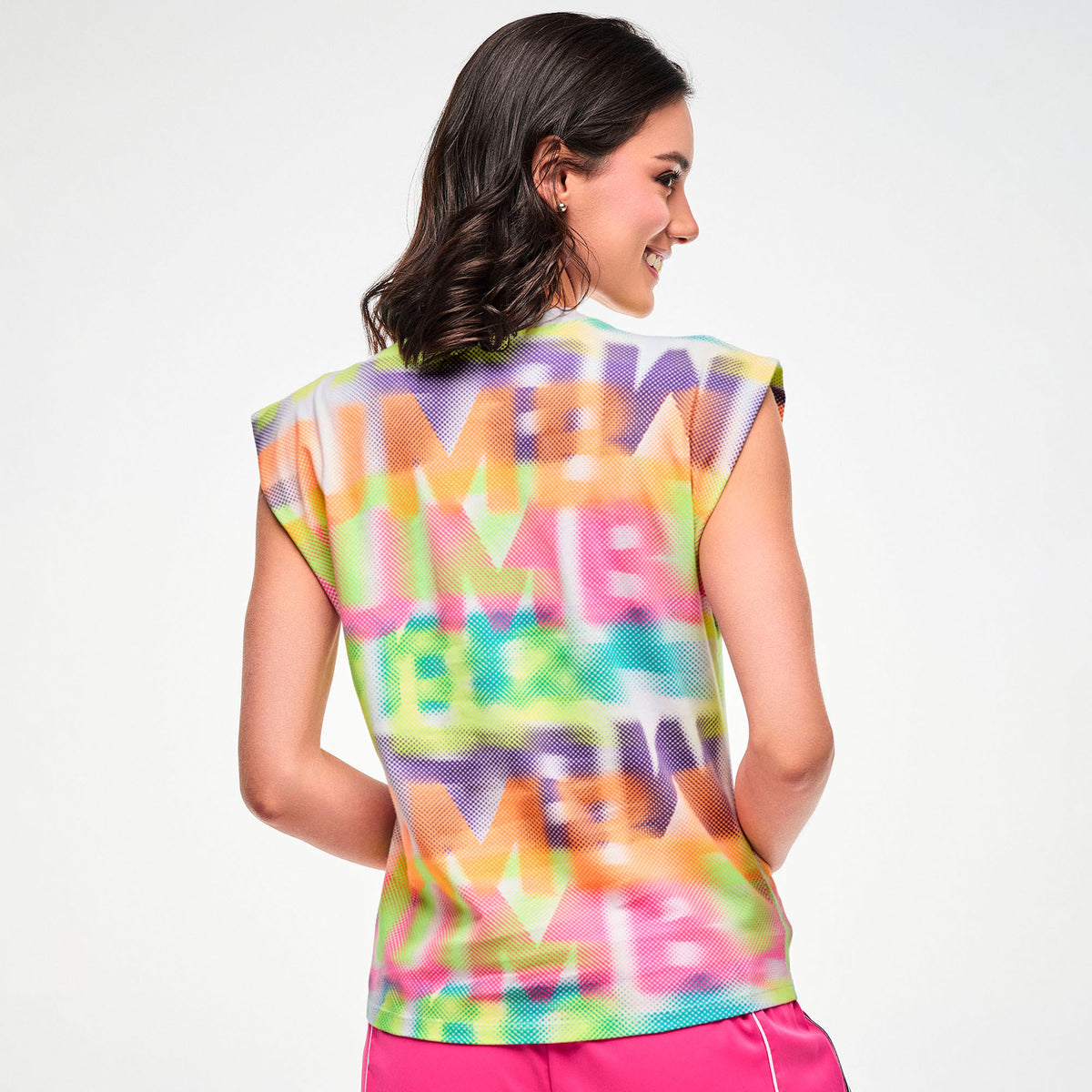 Electric Feel Muscle Tank With Extended Shoulder
