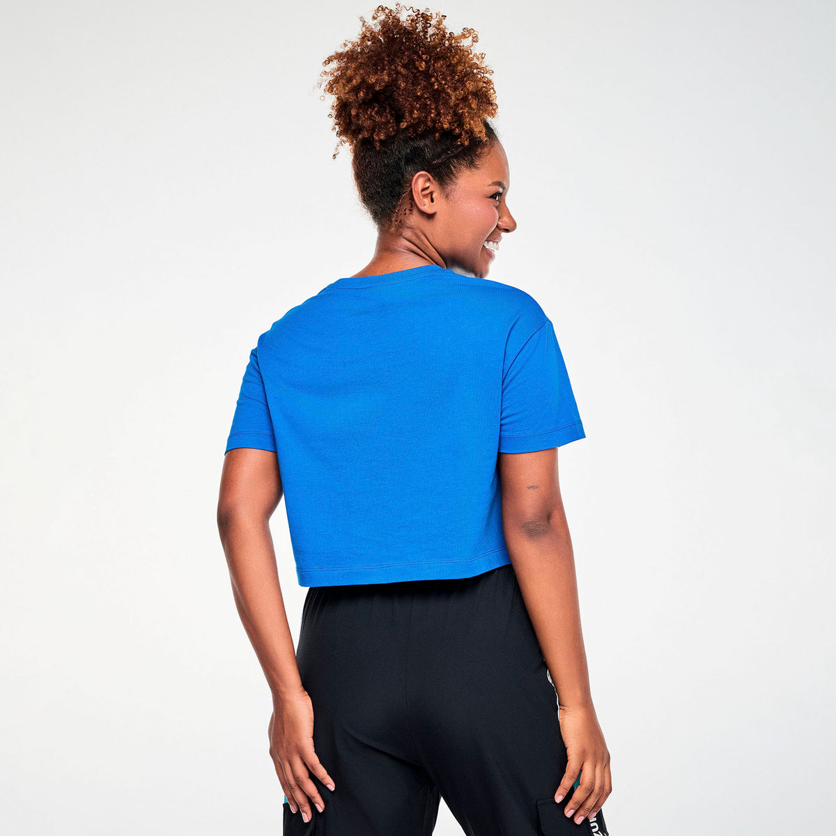 Zumba X The Smurfs Crew Neck Crop Top