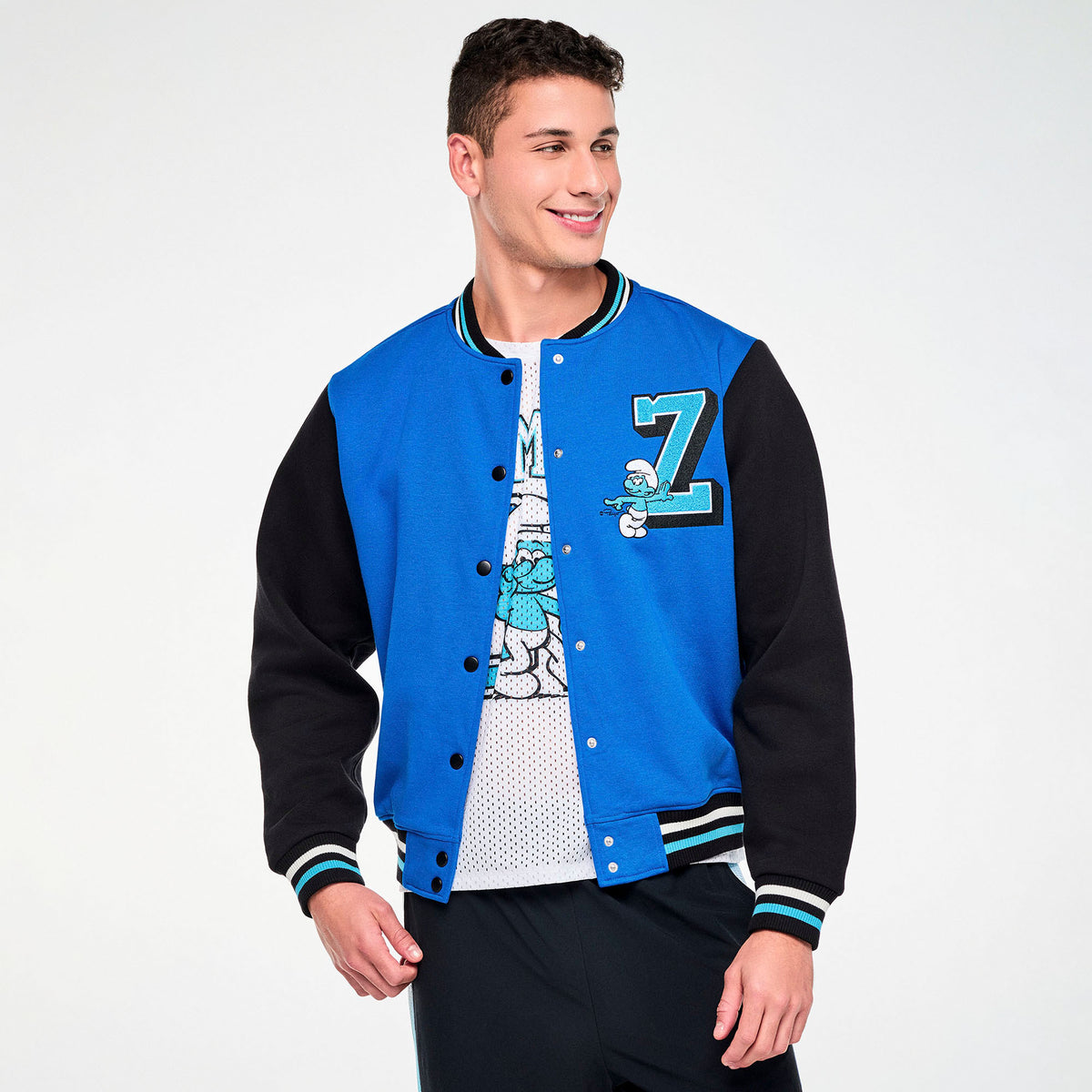 Zumba X The Smurfs Varsity Jacket