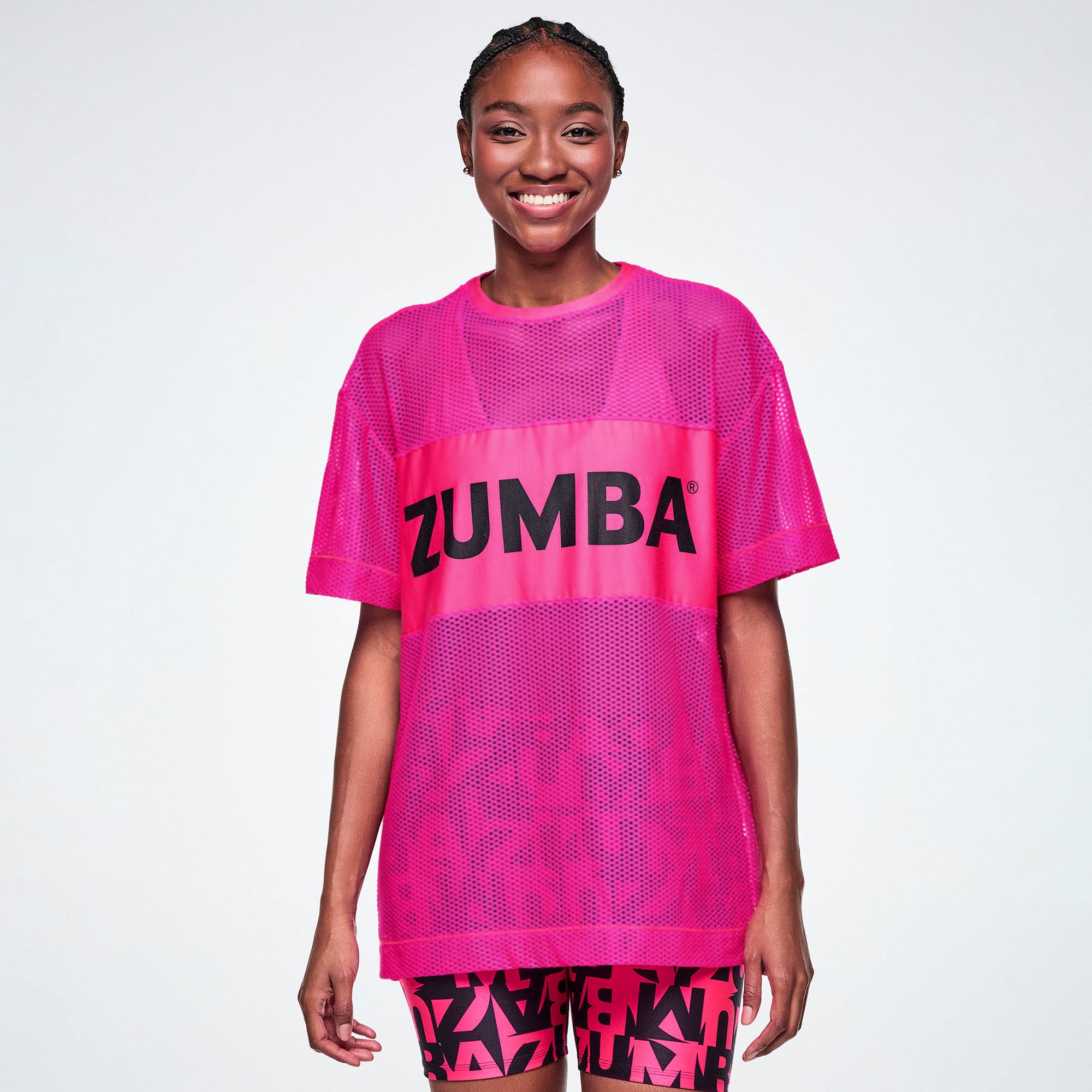 Ultrabright Mesh Boxy Top
