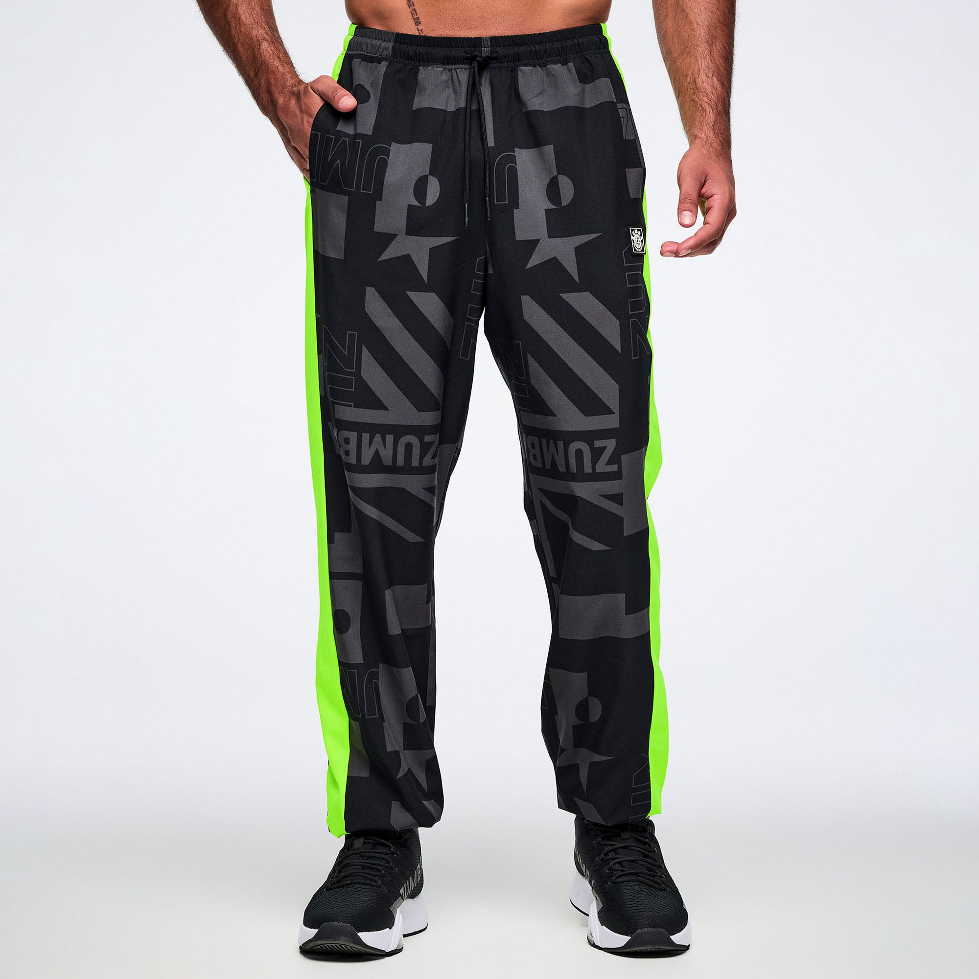 Worldwide Men's Woven Slouch Pants מכנס זומבה