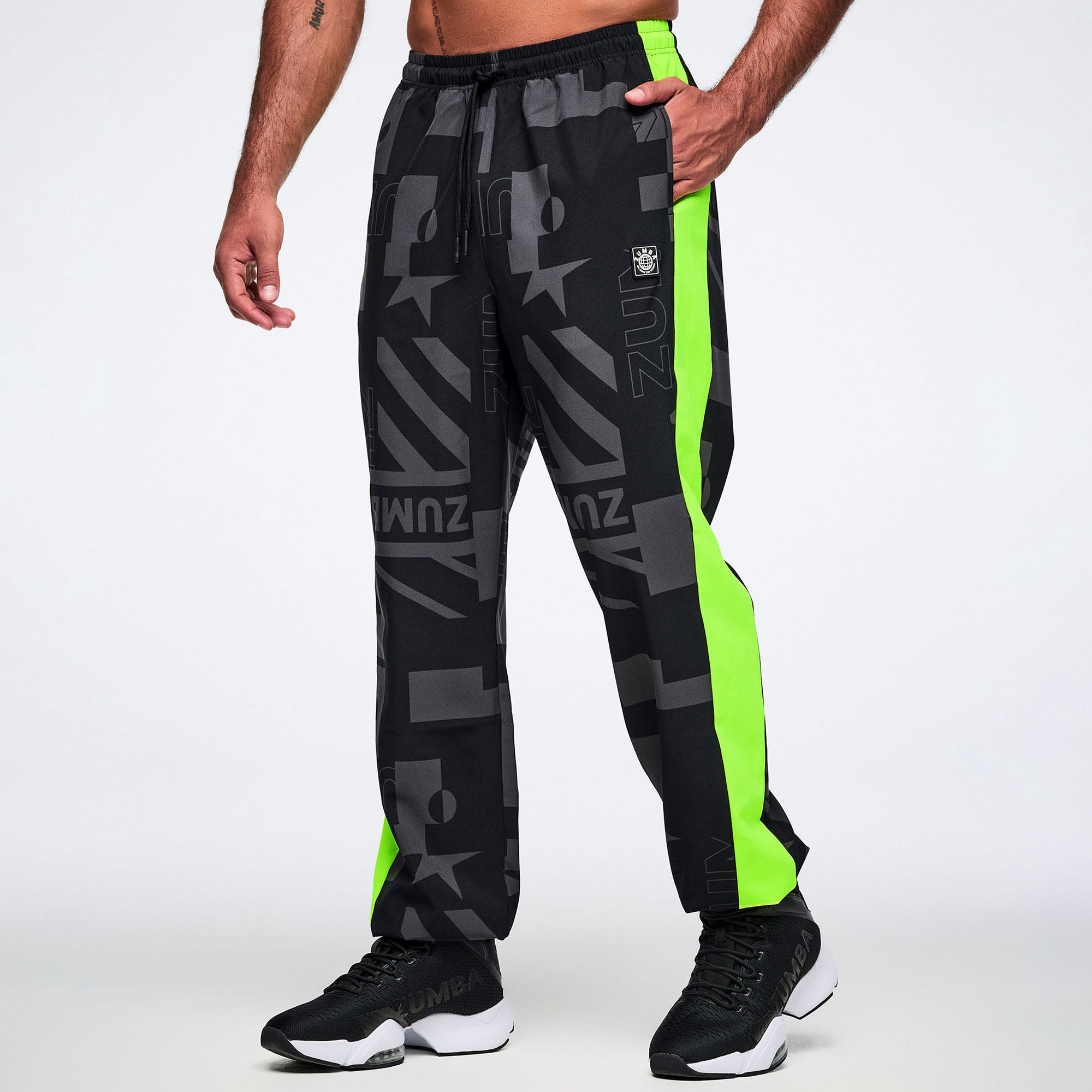 Worldwide Men's Woven Slouch Pants מכנס זומבה