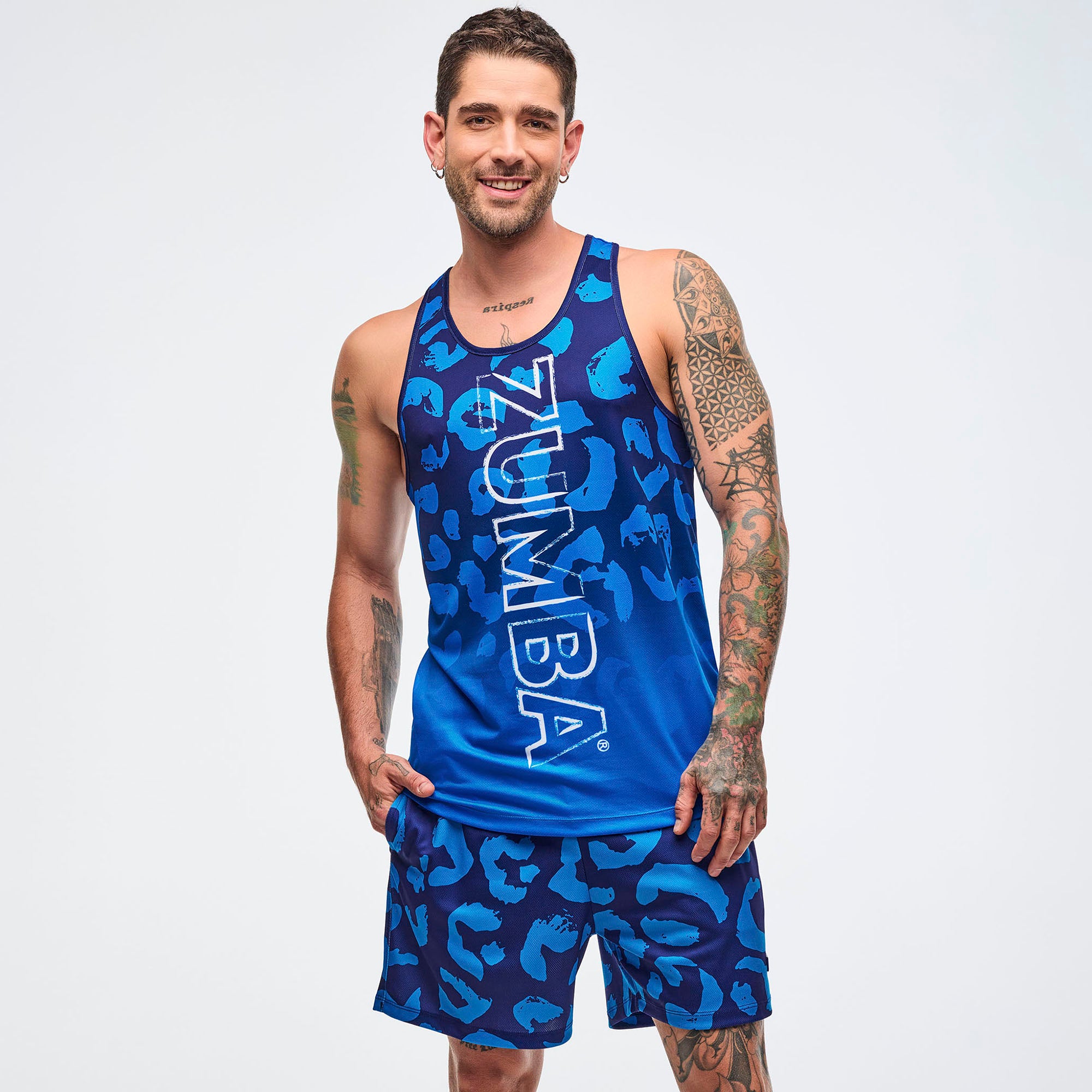 Sizzlin' Men's Racerback Muscle Tank גופית זומבה