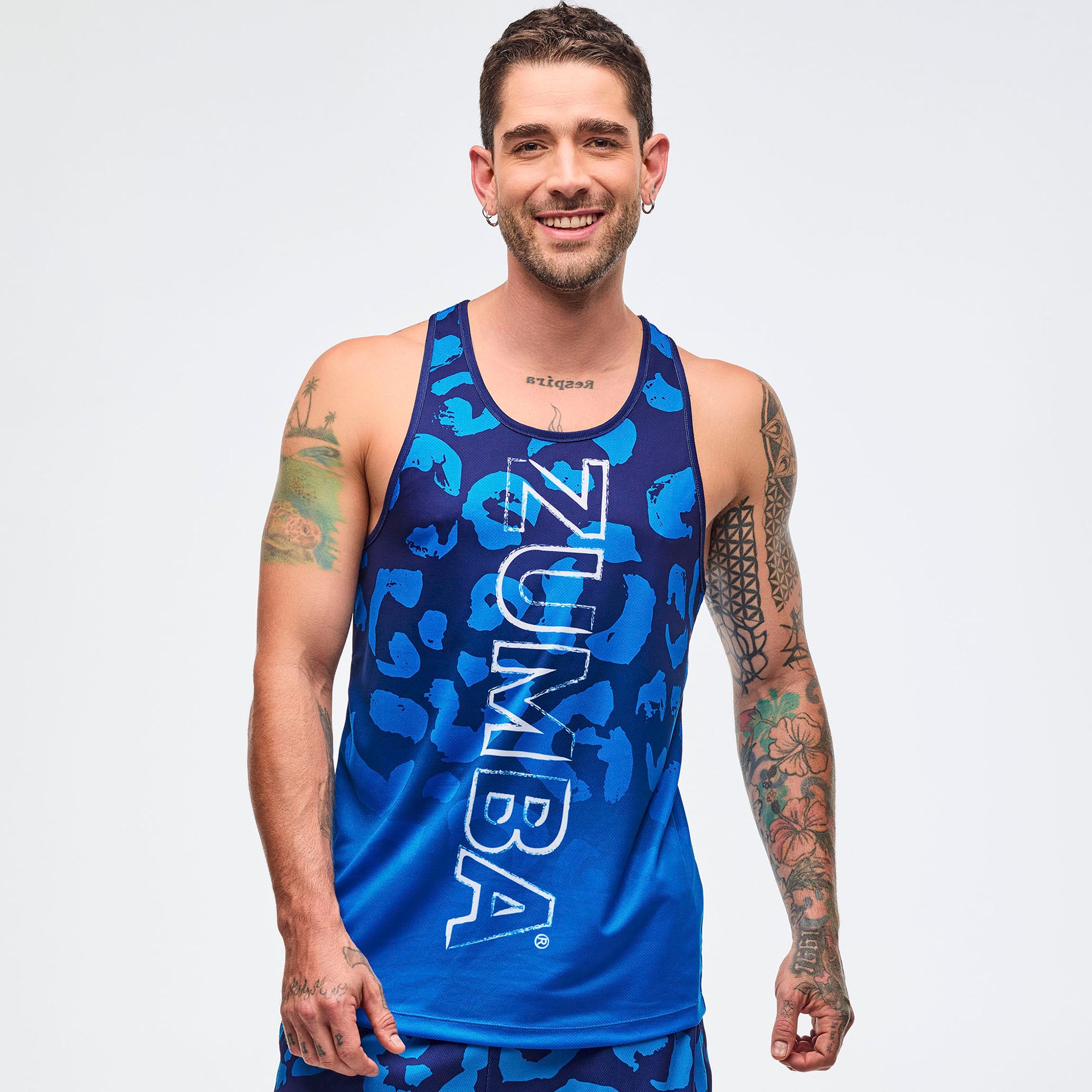 Sizzlin' Men's Racerback Muscle Tank גופית זומבה