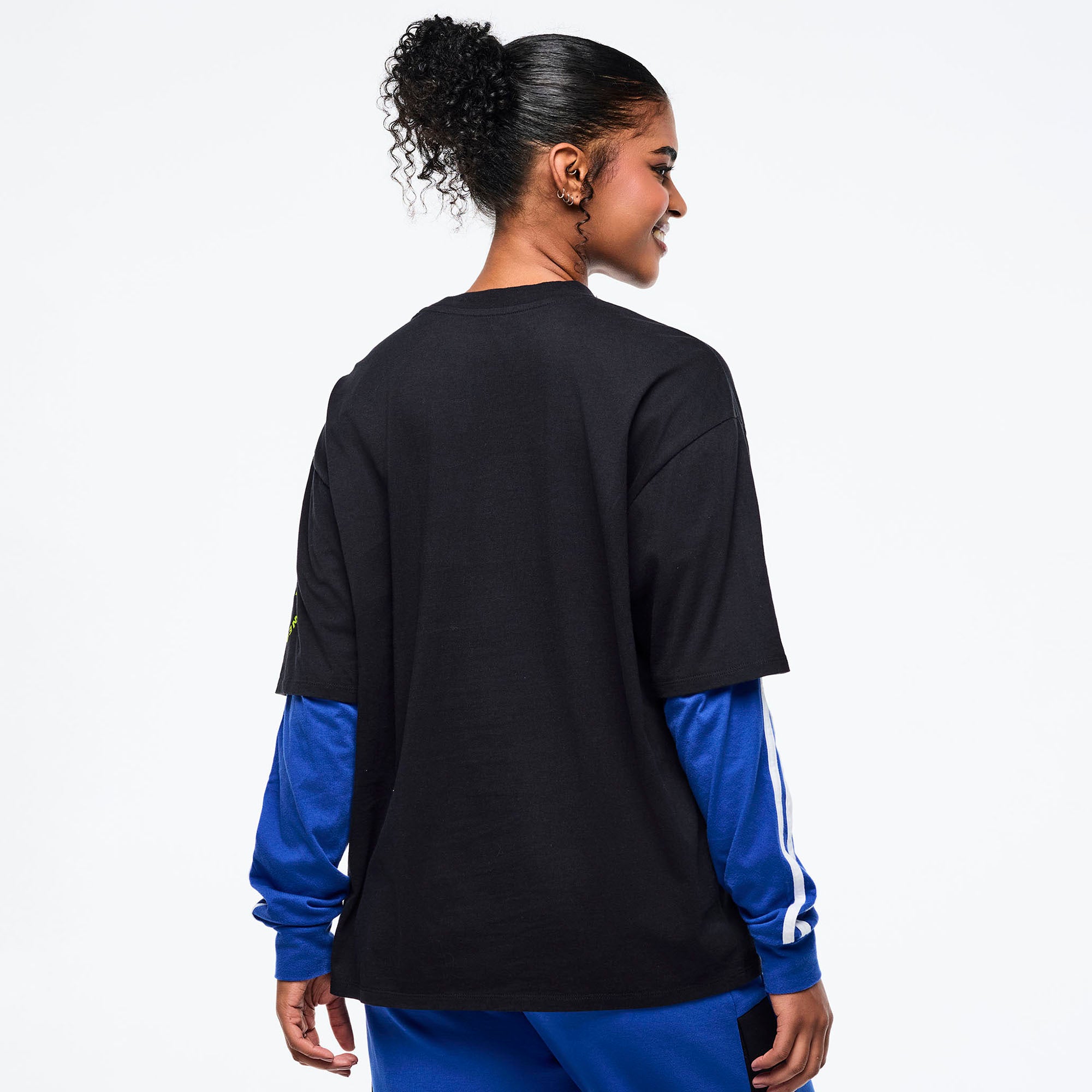 Eastern Flavor Men's Oversized Crew Neck Tee - Bold Black