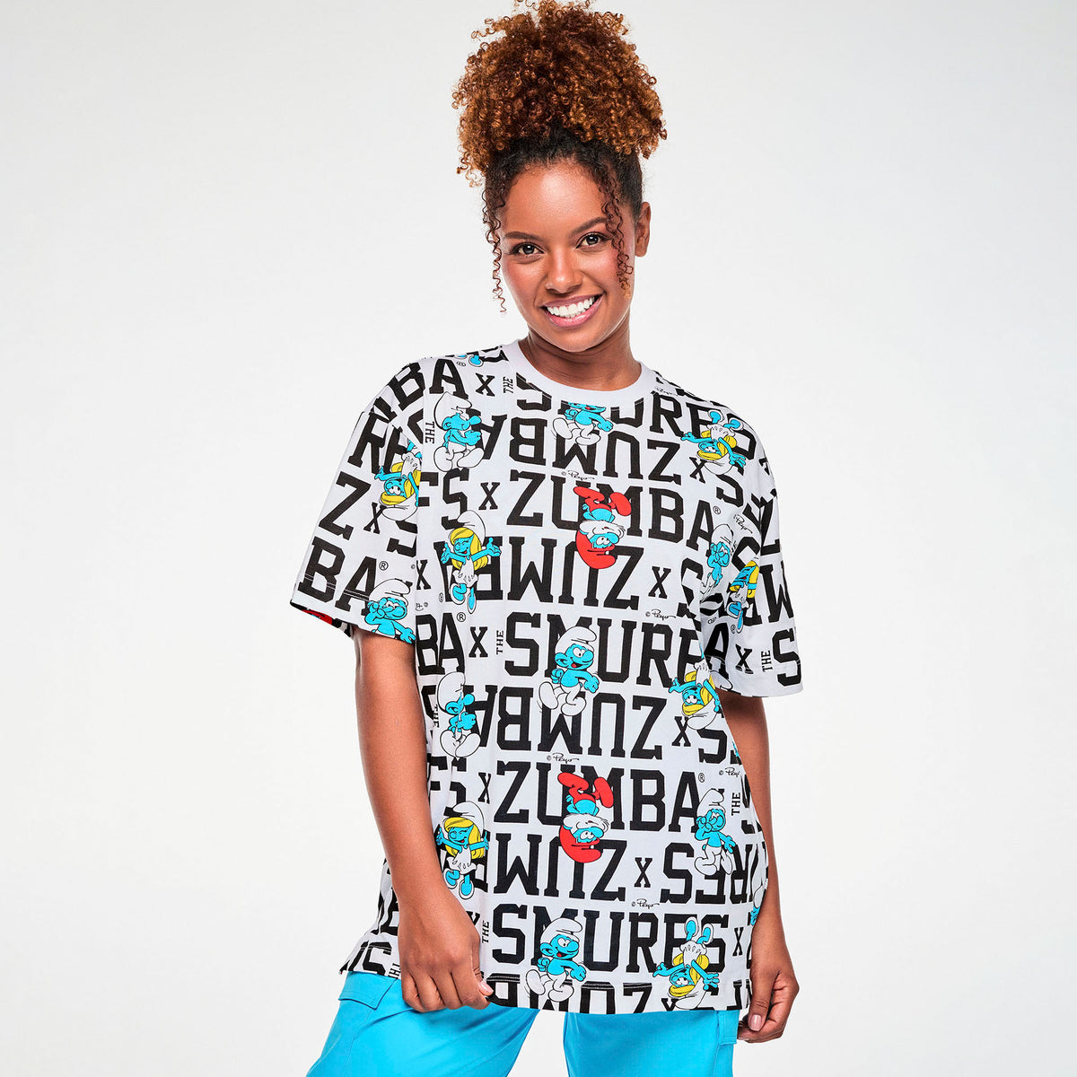 Zumba X The Smurfs Unisex Oversized Top