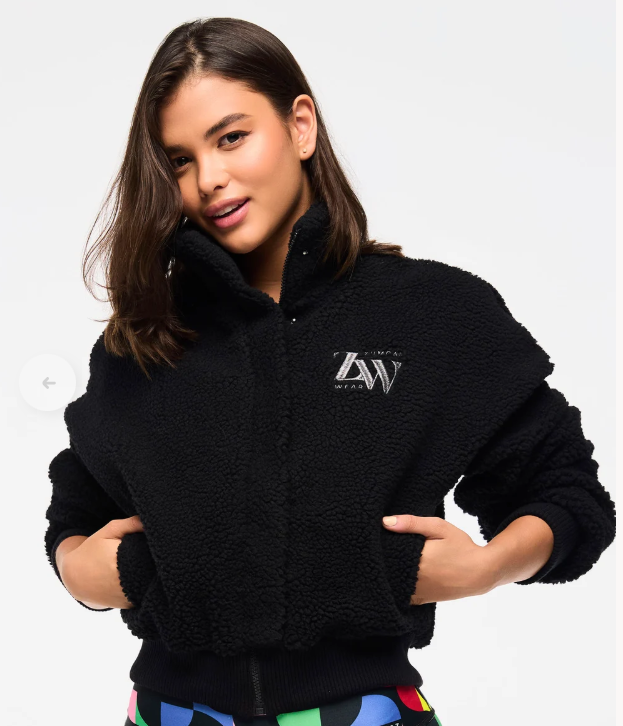 Zumba Haus High Neck Sherpa Jacket