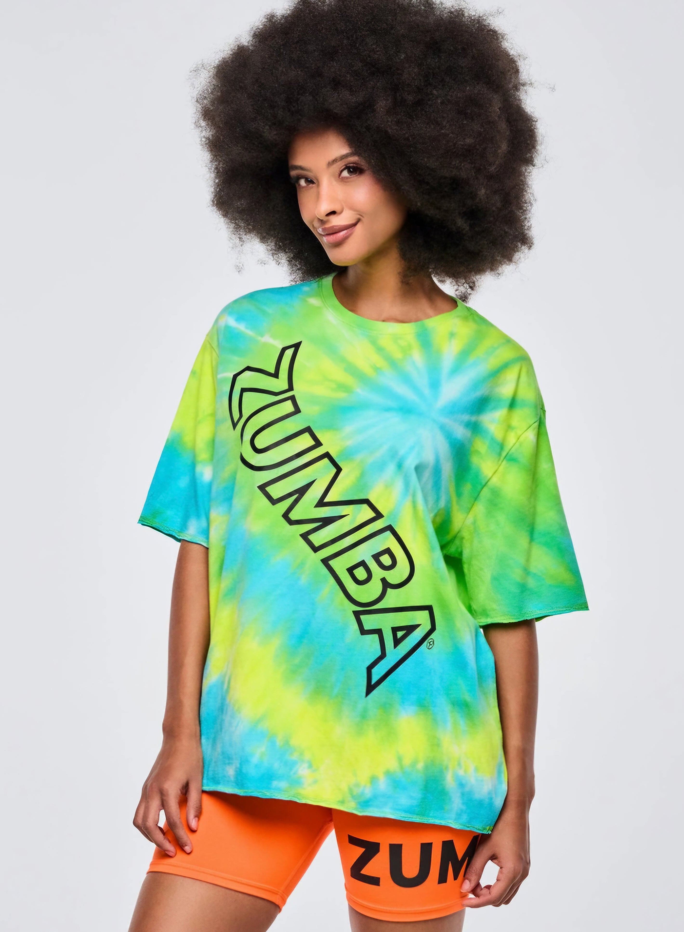 Neon boxy Top חולצת זומבה