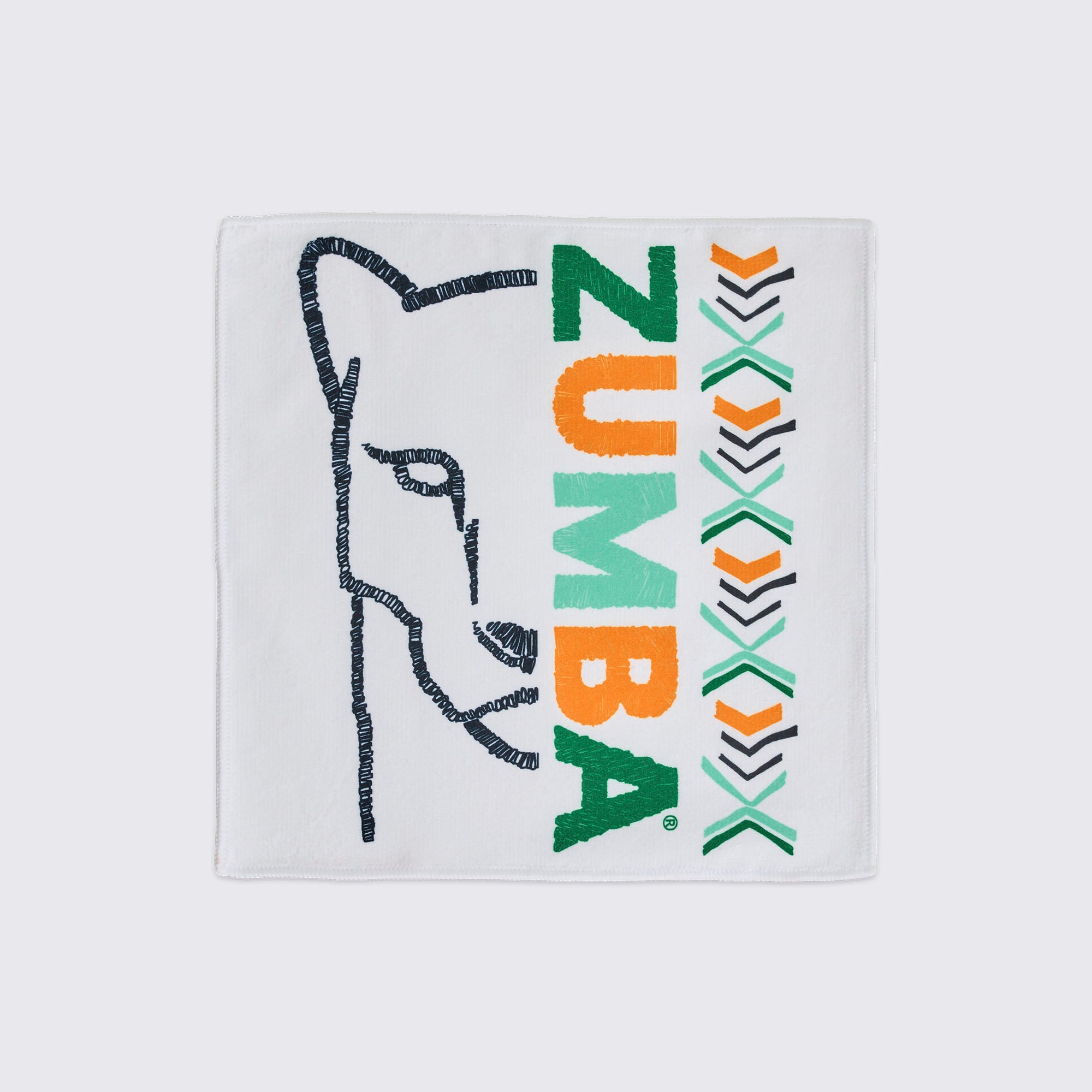 Wildbeat Hand Towels שלישיית מגבות ידיים מרובעות זומבה