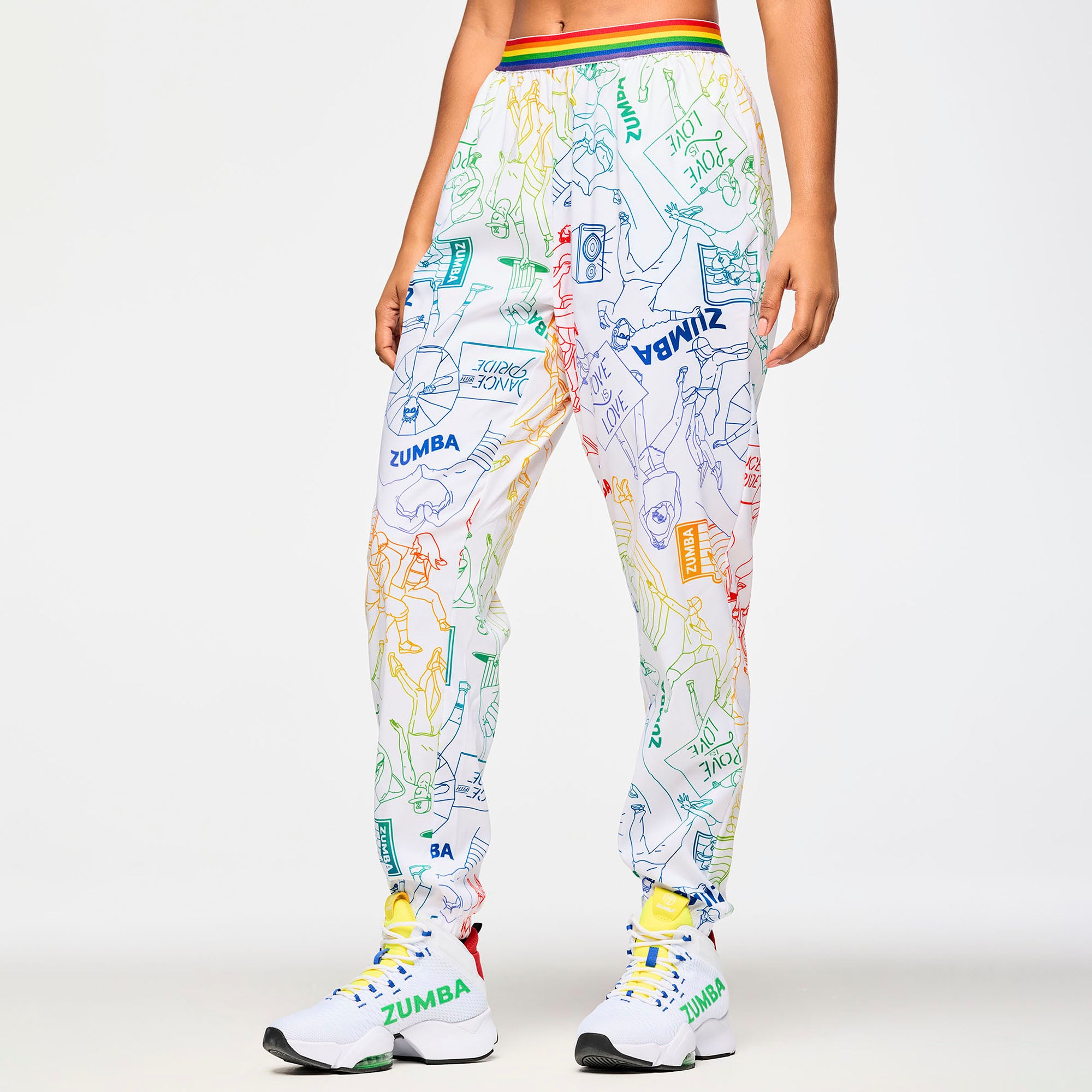 Zumba Elastic Waistband Slouch Woven Pants   מכנס יוניסקס מקושקש זומבה -