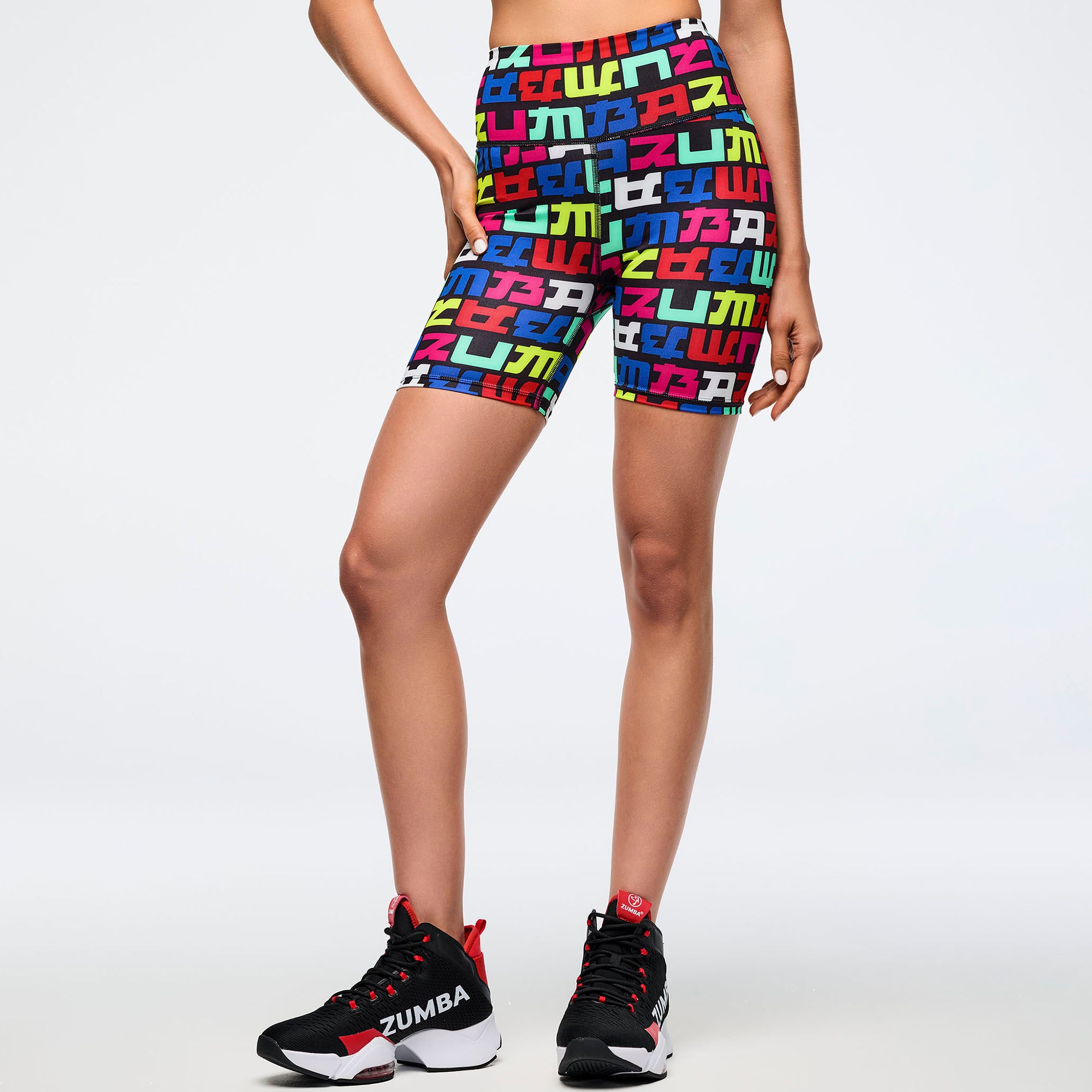 Eastern Flavor High Waisted Biker Shorts -טייץ בייקר זומבה