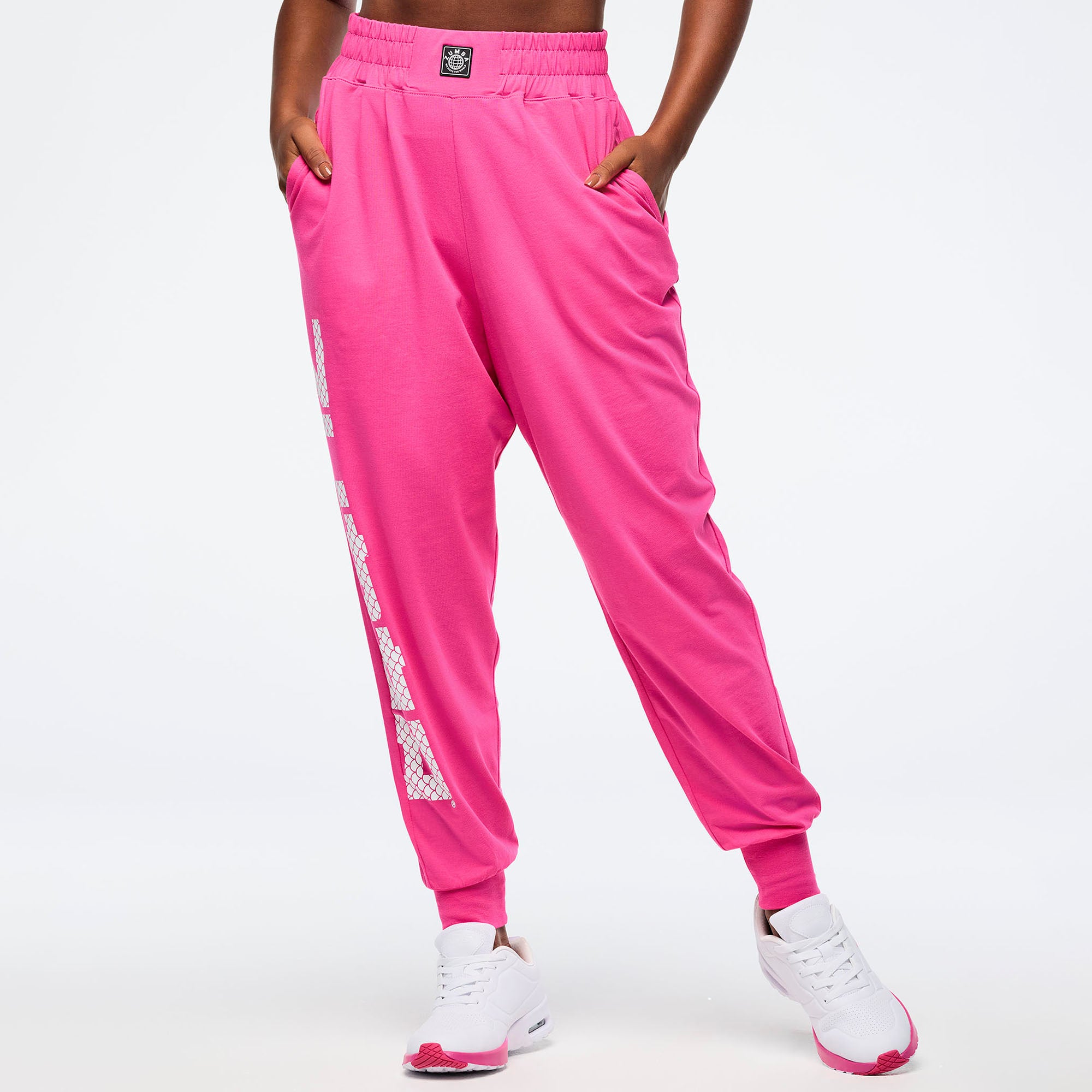 Eastern Flavor Knit Drop Crotch Joggers מכנס זומבה