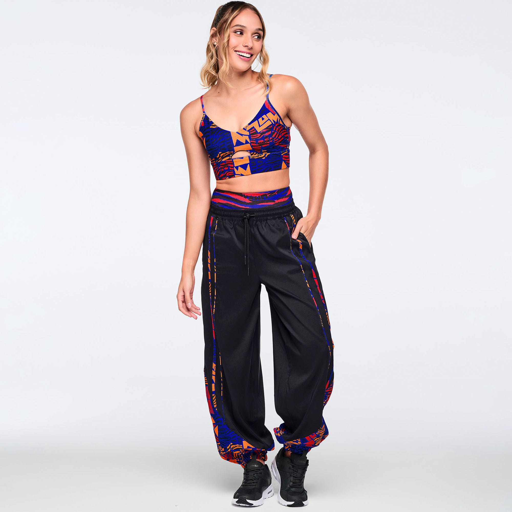 Wildbeat Woven Slouch Pants With Piping מכנס זומבה
