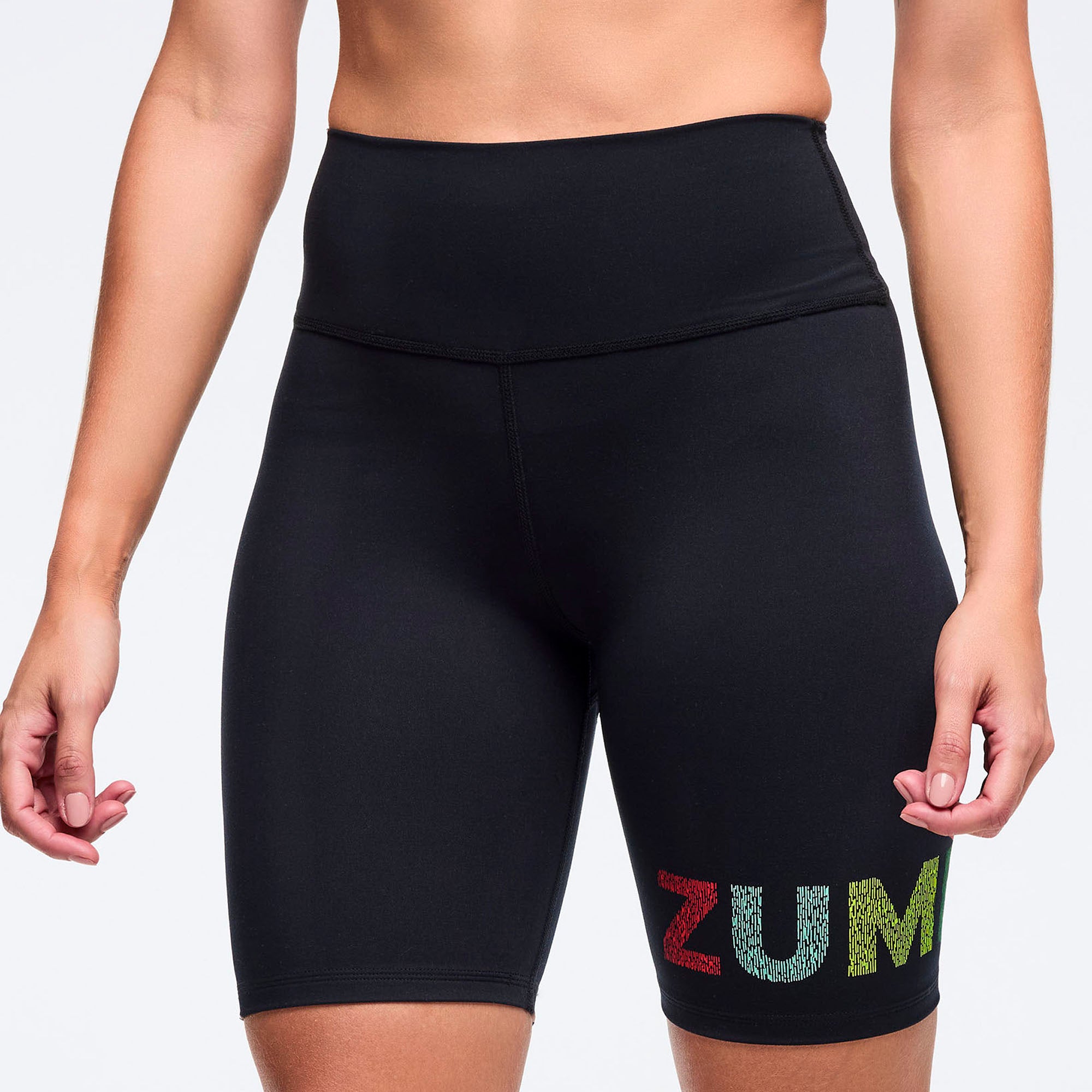 Latin Movement High Waisted Long Biker Shorts בייקר זומבה