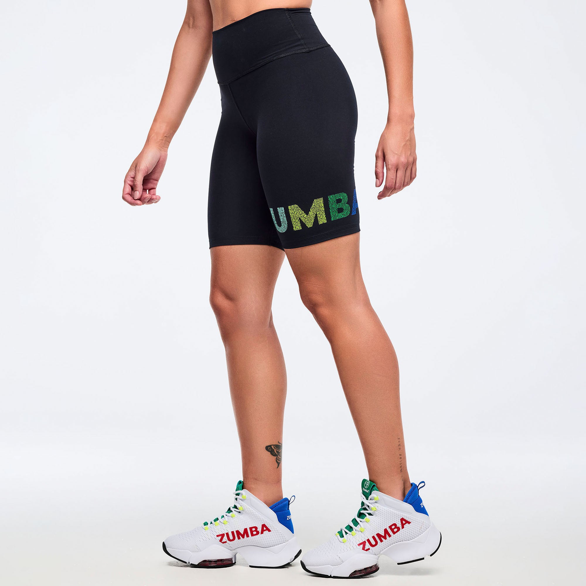 Latin Movement High Waisted Long Biker Shorts בייקר זומבה