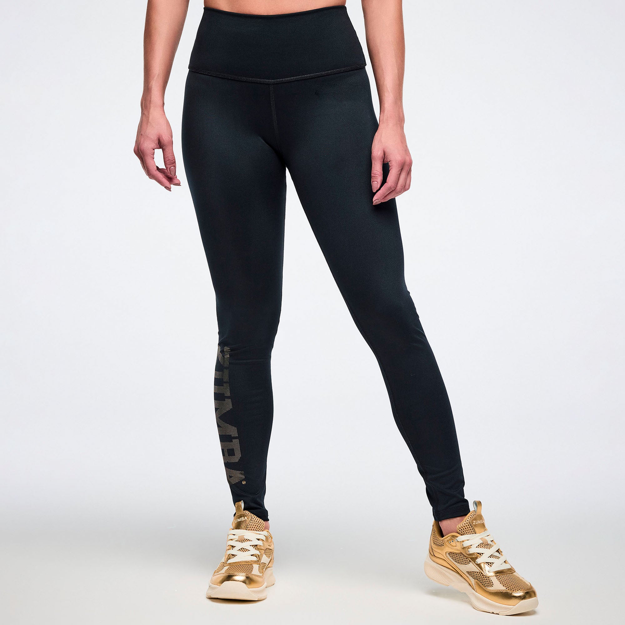 Worldwide High Waisted Ankle Legging - Black טייץ זומבה