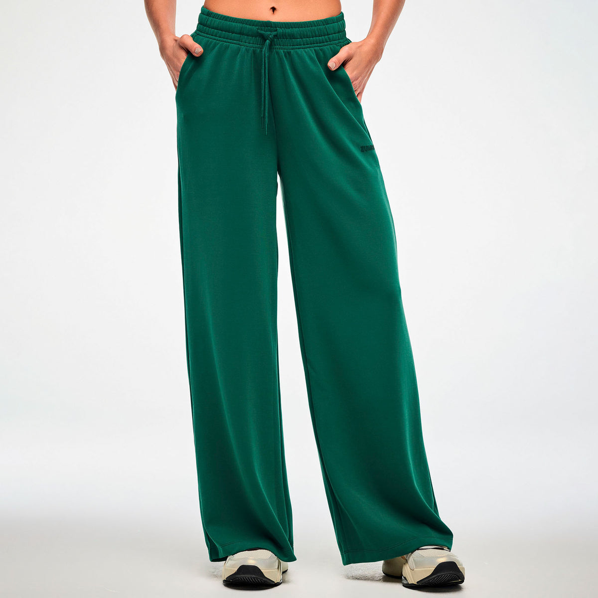 Zumba Modal High Waisted Pants- teal tango