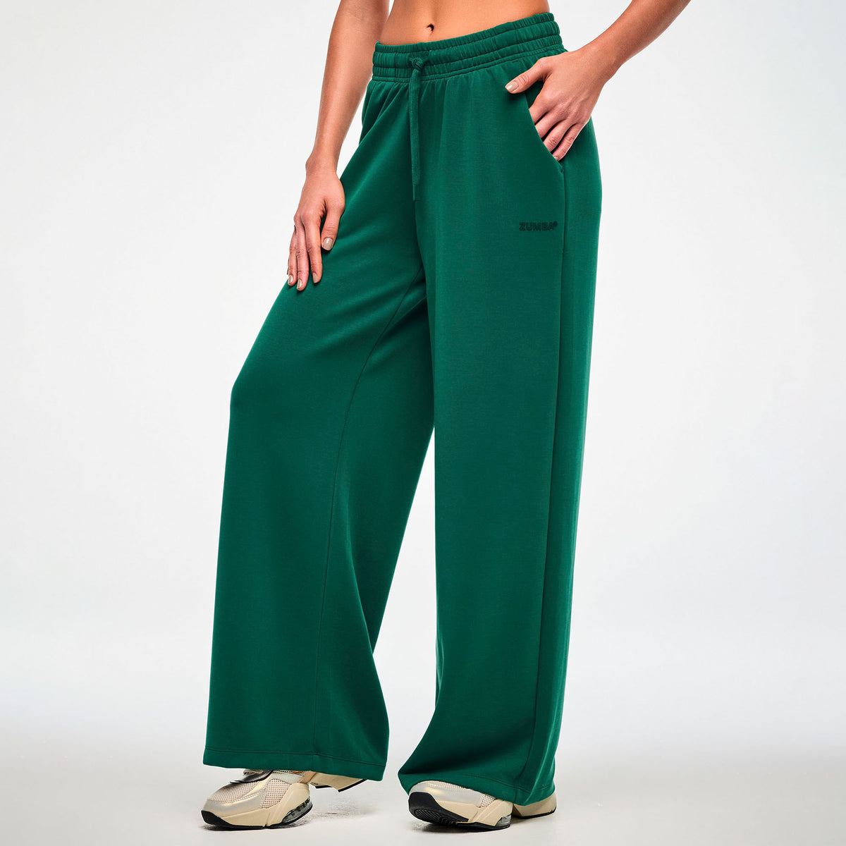 Zumba Modal High Waisted Pants- teal tango